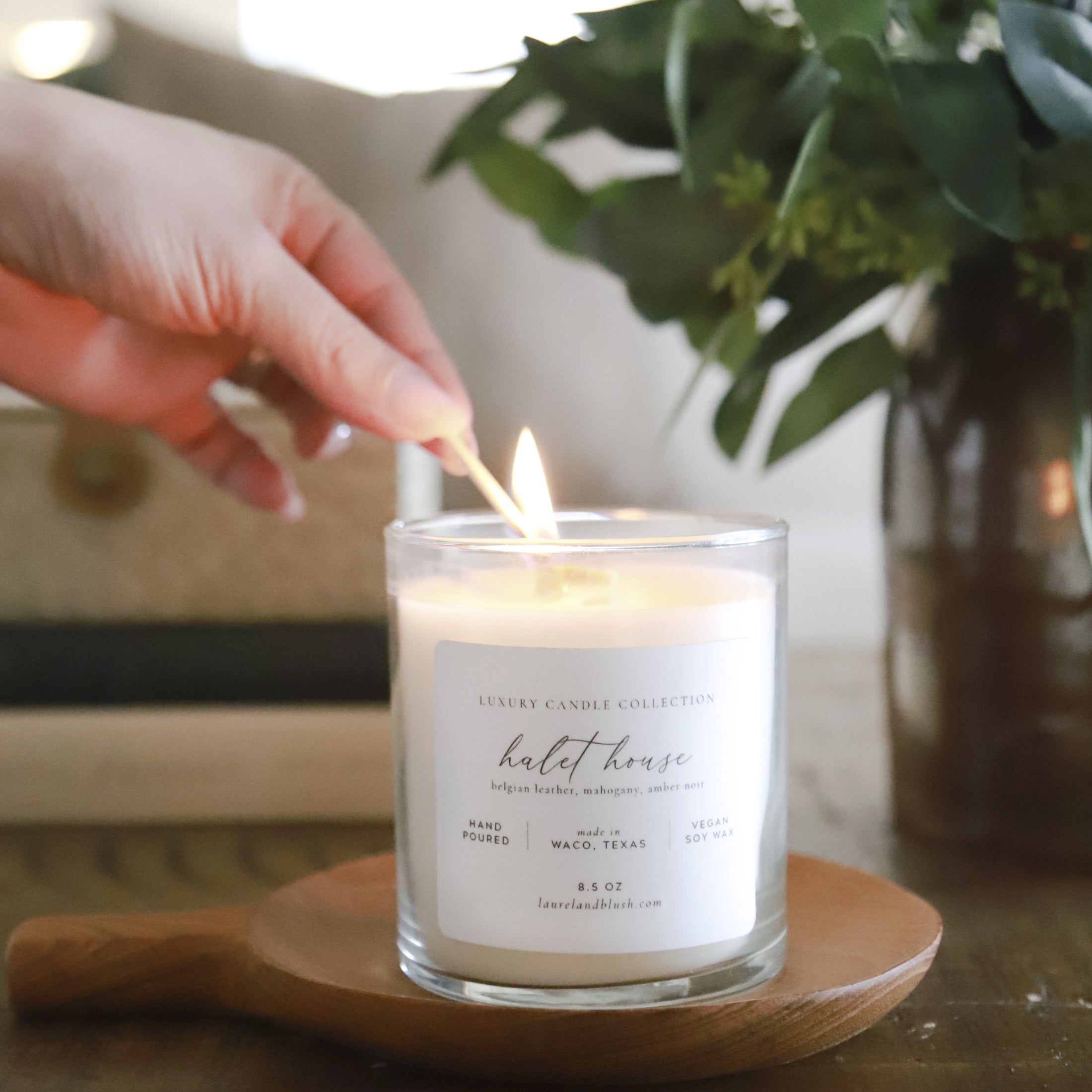 Halet House Scented Candles - Natural Soy Wax Candles for Home, Relaxation & Gifts - Perfect for Bedroom, Bathroom & Yoga Meditation