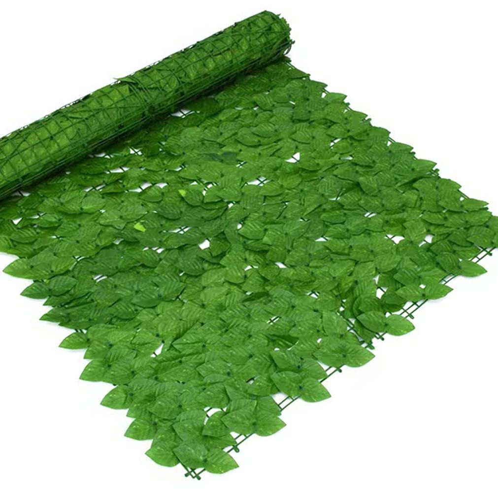 Artificial Ivy Privacy Fence Screen - Realistic Fake Green Wall Panel for Outdoor/Indoor Decor (1x7m/3.28x22.97ft) - Perfect for Balcony, Garden, Patio, Wedding Backdrop & Room Divider