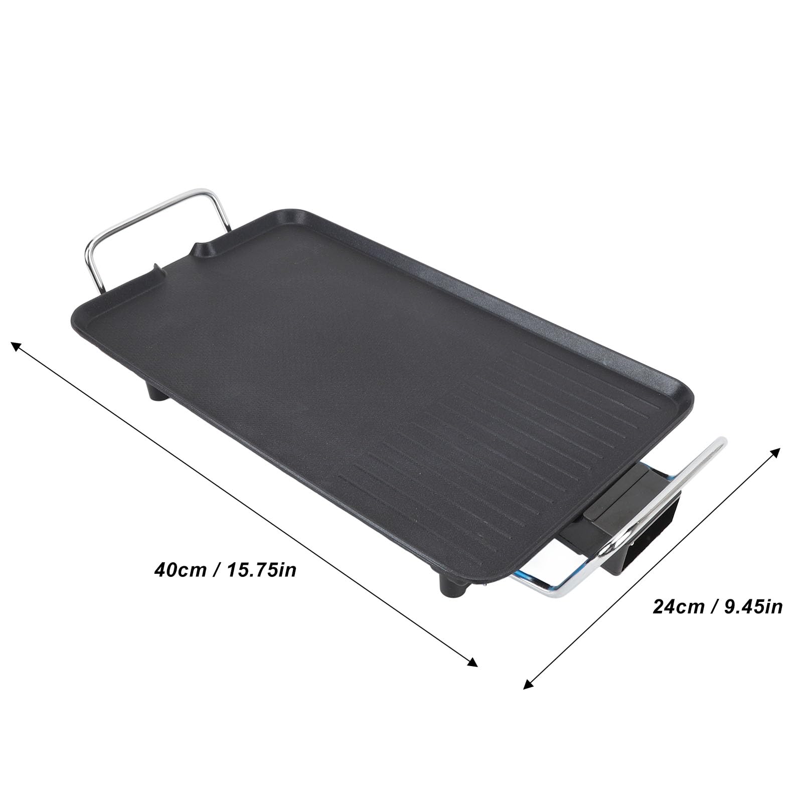 Non-Stick Indoor Electric Grill - Multifunctional Stovetop Griddle for BBQ, Hotpot & Cooking | Original Flavor Retention | Perfect for Apartments, Dorms & Small Kitchens (US)