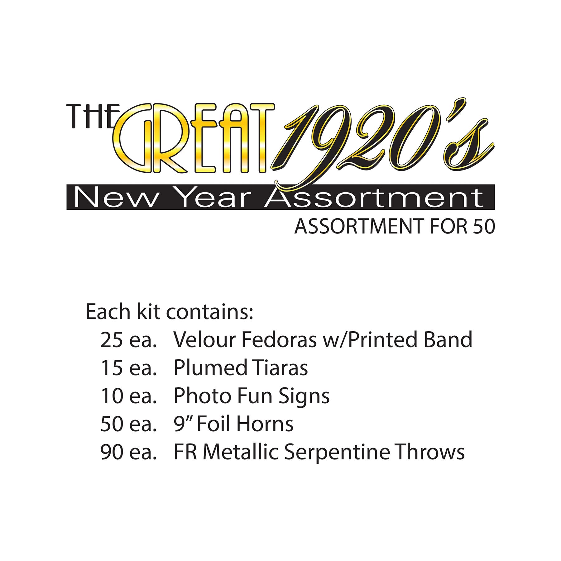 Beistle New Year's Eve Party Hats - Set of 12 Black Gold White Celebration Hats for Adults & Kids - Perfect for NYE Countdown, Birthday Parties & Festive Celebrations