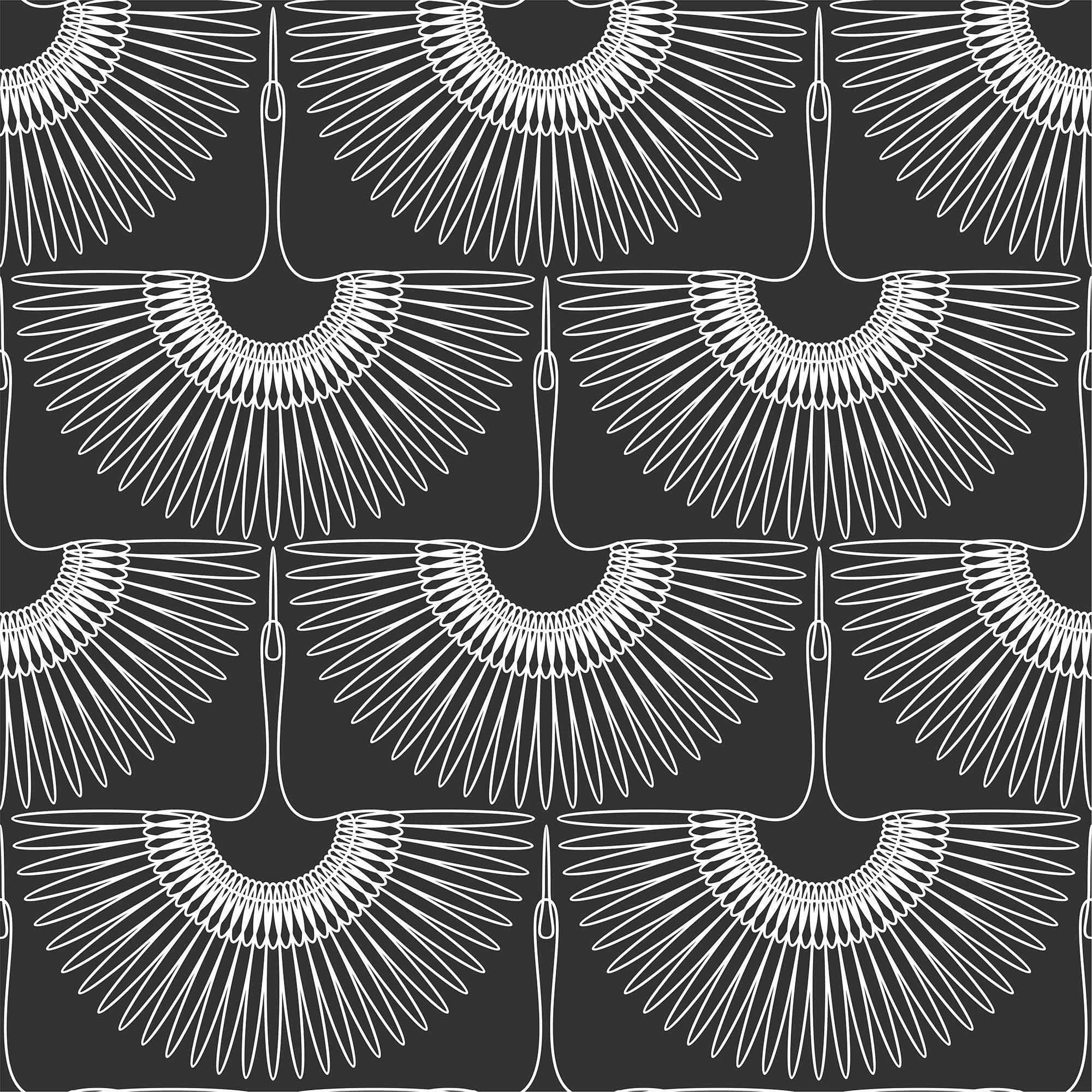 Black and White Birds Peel and Stick Removable Wallpaper - Self-Adhesive Decorative Wall Mural for Bedroom, Nursery, Living Room - Easy to Apply & Remove - Perfect for Home Decor and Accent Walls