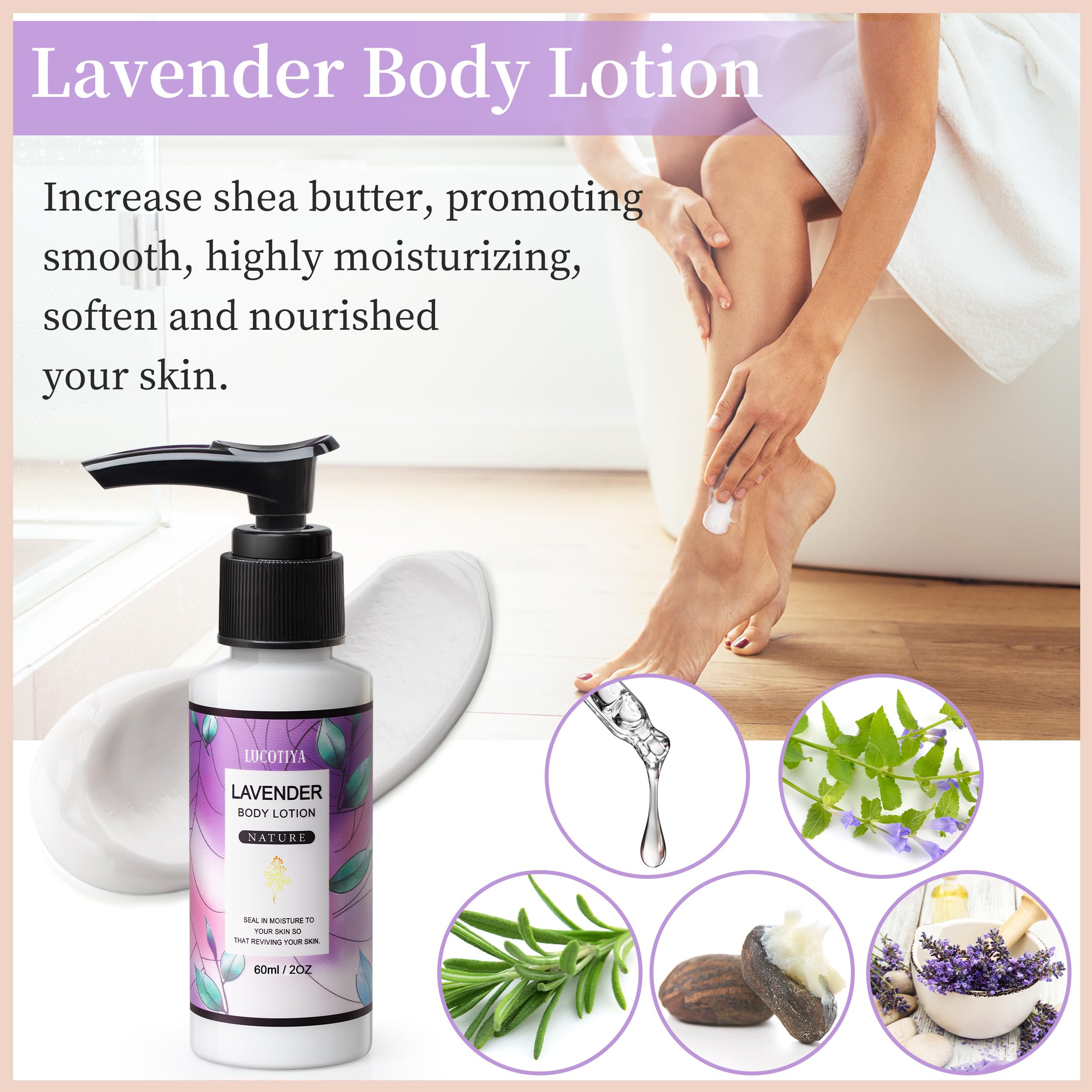 Best Travel Size Toiletries Kit for Women - Lavender Scented Self Care Gifts Set for Her, Perfect Birthday/Christmas Present for Best Friend, Sister, Mom, Teacher or Grandma - Ideal for Spa Days, Vacation Trips and Relaxation Gifts