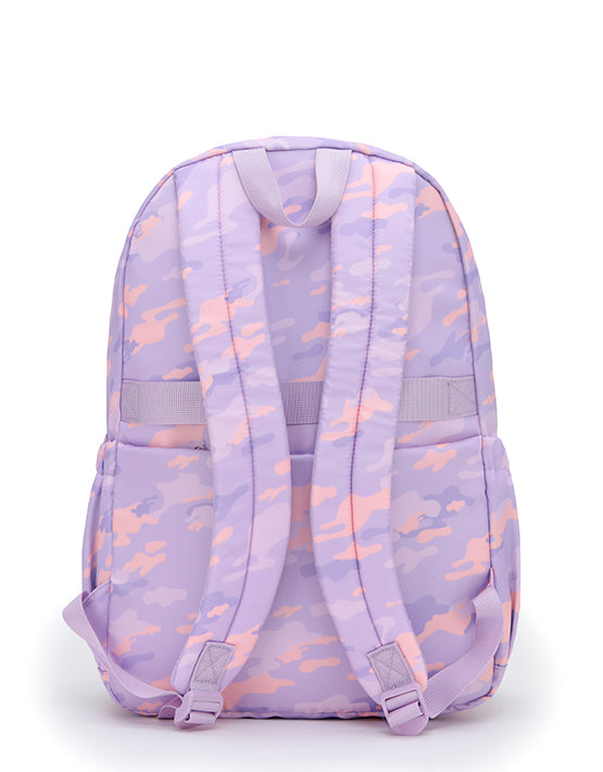 Tosca TCA948 Camo Kids Backpack for School & Travel - Durable Purple Backpack for Boys & Girls - Perfect for Daycare, Hiking & Outdoor Adventures