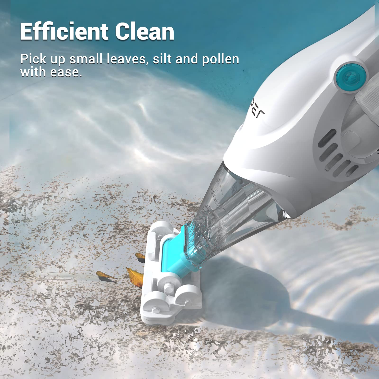 2023 Upgraded AIPER Cordless Pool Vacuum - Handheld Rechargeable Swimming Pool Cleaner with 60 Min Runtime | Powerful Suction for Deep Cleaning Above & In-Ground Pools, Hot Tubs, Spas | Perfect for Quick Pool Maintenance & Seasonal Cleaning (Pilot H1 Model)