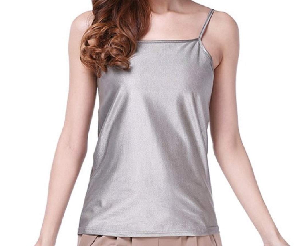 Anti-Radiation Maternity Tank Top for Women - Silver Cami with Shield Protection for Unborn Baby (Size Large 8900615L) | Perfect for Pregnancy, Nursing & Daily Comfort Wear