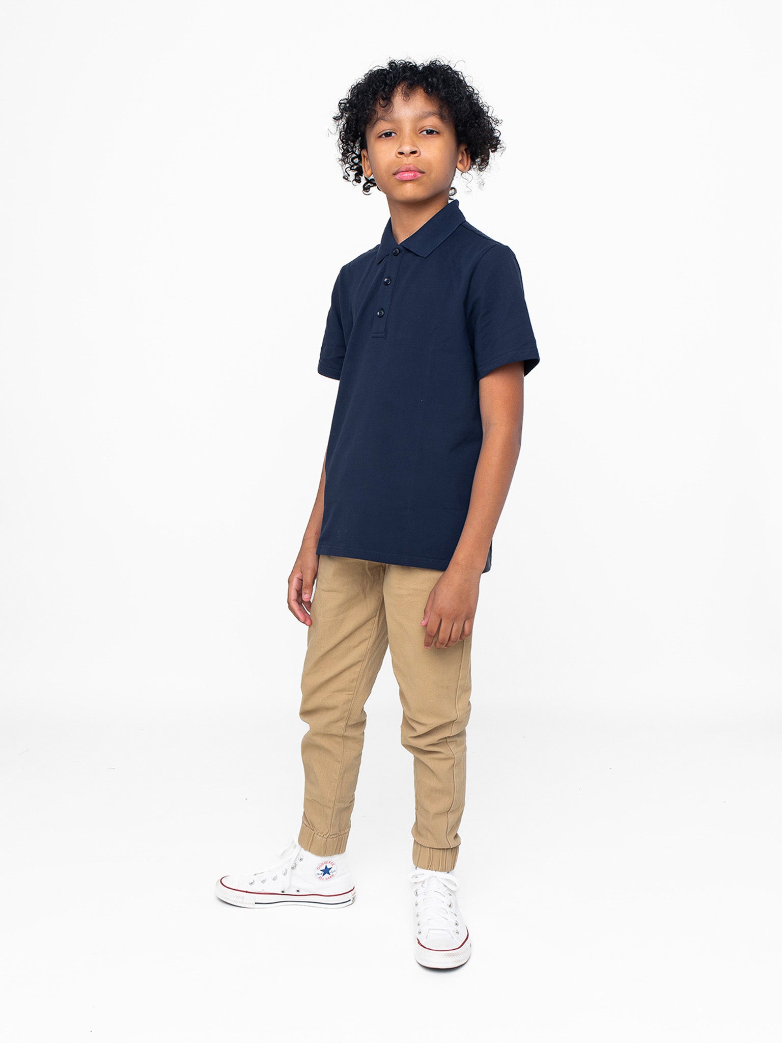 Men's Basic Short Sleeve Polo Shirt - Navy Blue Casual Cotton Tee for Golf, Work & Everyday Wear | Comfortable Breathable Summer Top