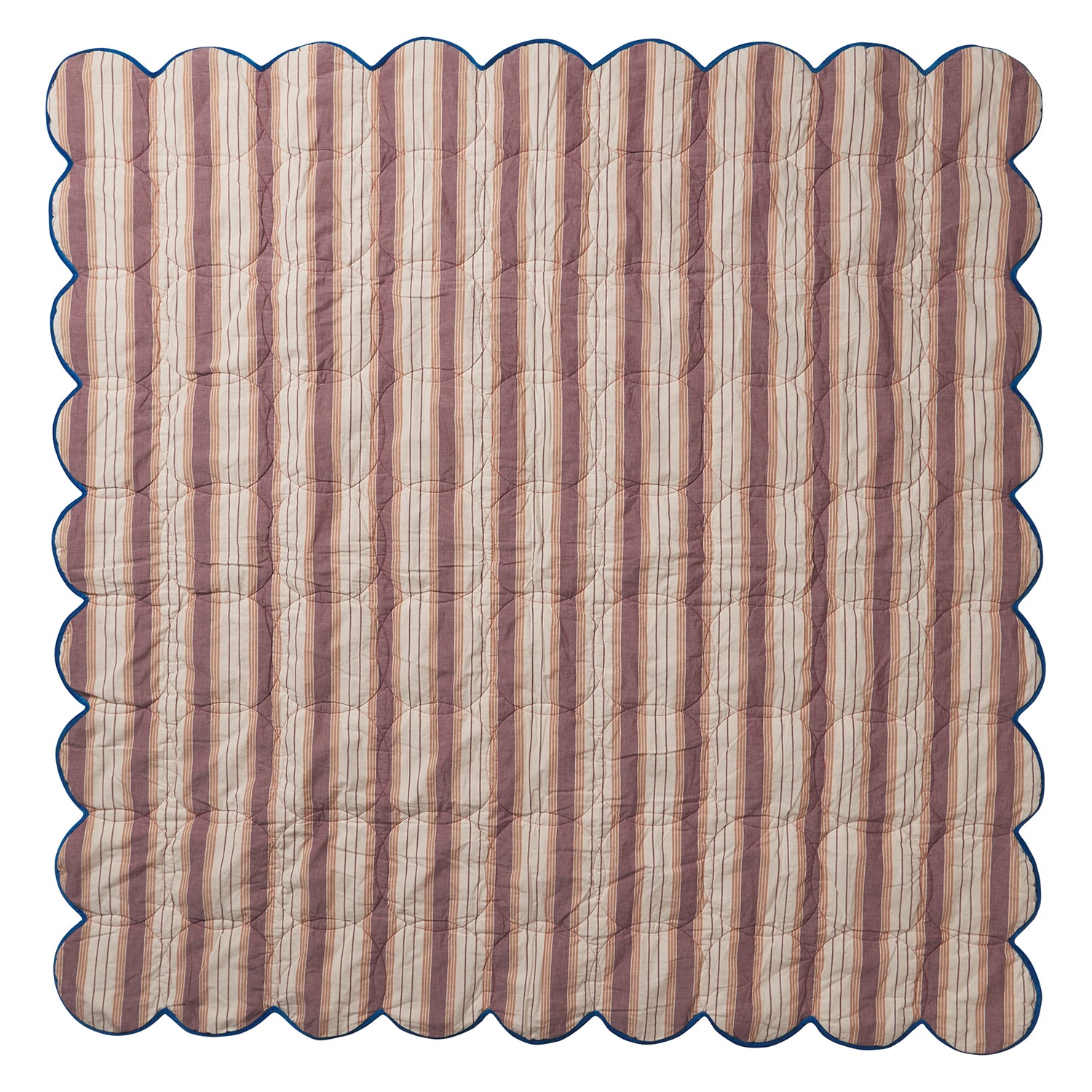 Evette Scalloped Quilted Coverlet - Soft Bedspread for Queen Size Bed, Lightweight Quilted Bed Cover with Elegant Scalloped Edge Design - Perfect for Guest Rooms, Master Bedrooms & Cozy Home Decor