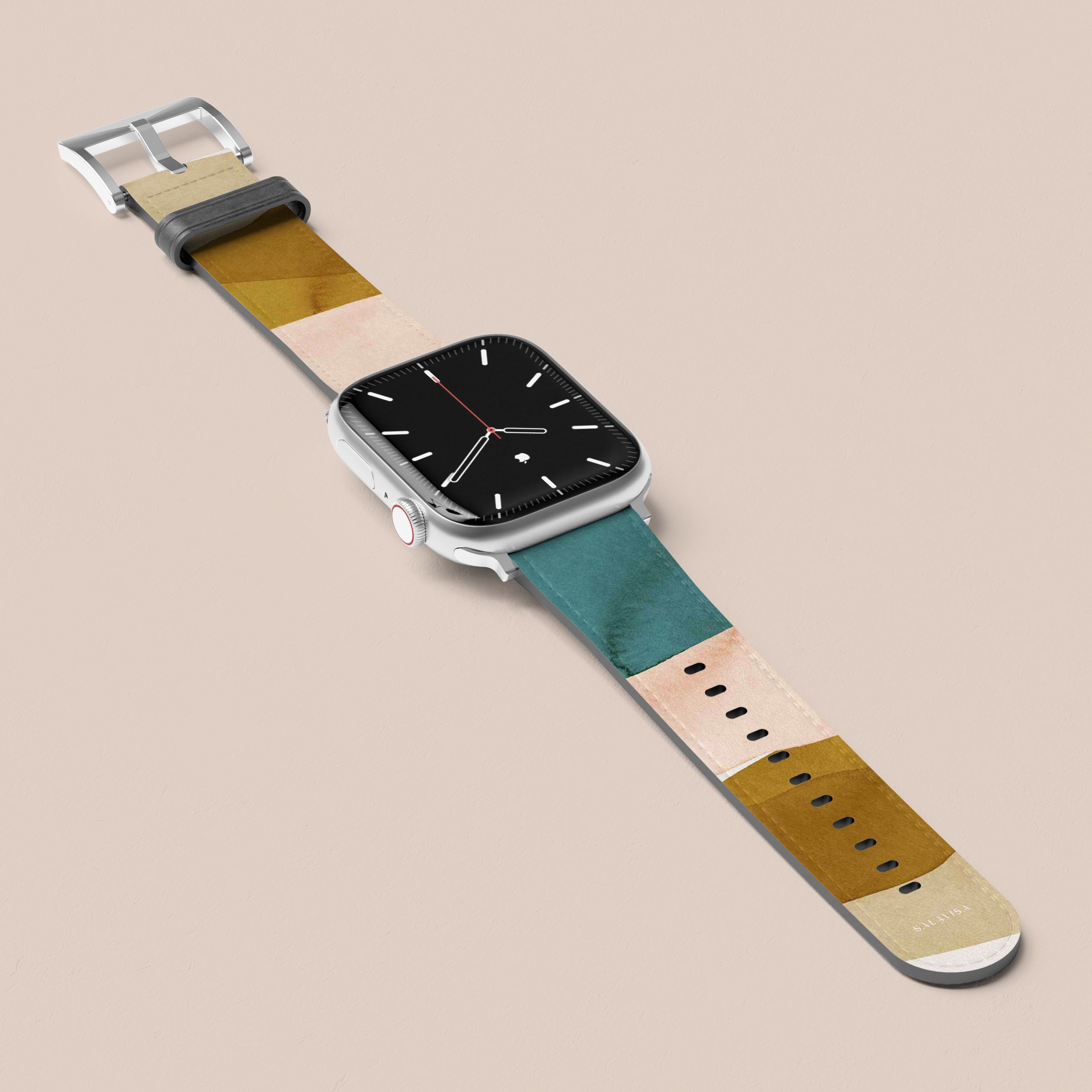 Premium Silk Sands Apple Watch Band - Soft & Comfortable Strap for Apple Watch Series 9/8/7/6/SE - Elegant & Durable Replacement Band for Workout, Running, Office & Daily Wear