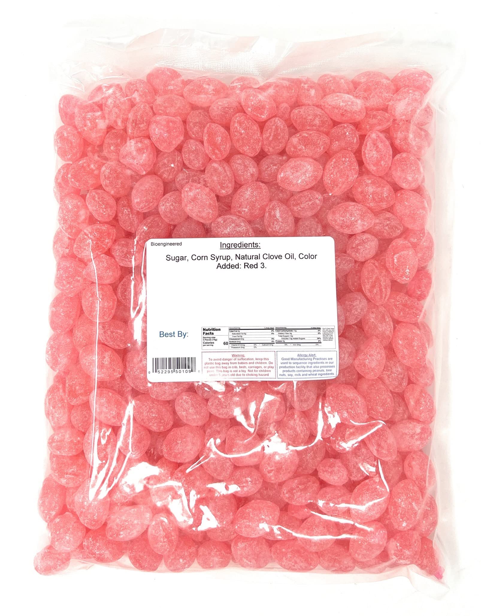 YANKEETRADERS Premium Clove Hard Candy - Old Time Sanded Flavor - 4 Pound Bulk Bag - Perfect for Holiday Baking, Party Favors & Nostalgic Treats