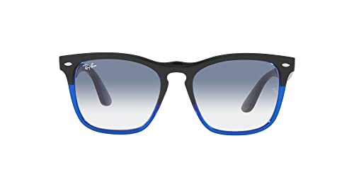 Black on Transparent Blue/Clear Gradient Light Blue