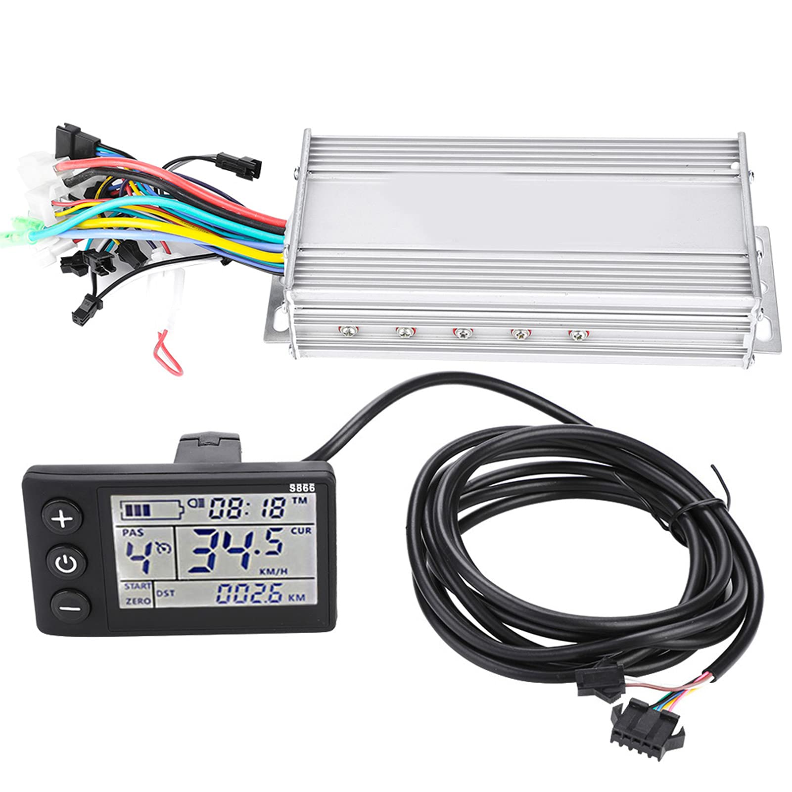 48V 1000W Brushless E-Bike Controller Kit with Waterproof LCD Display for Electric Bicycles & Scooters
