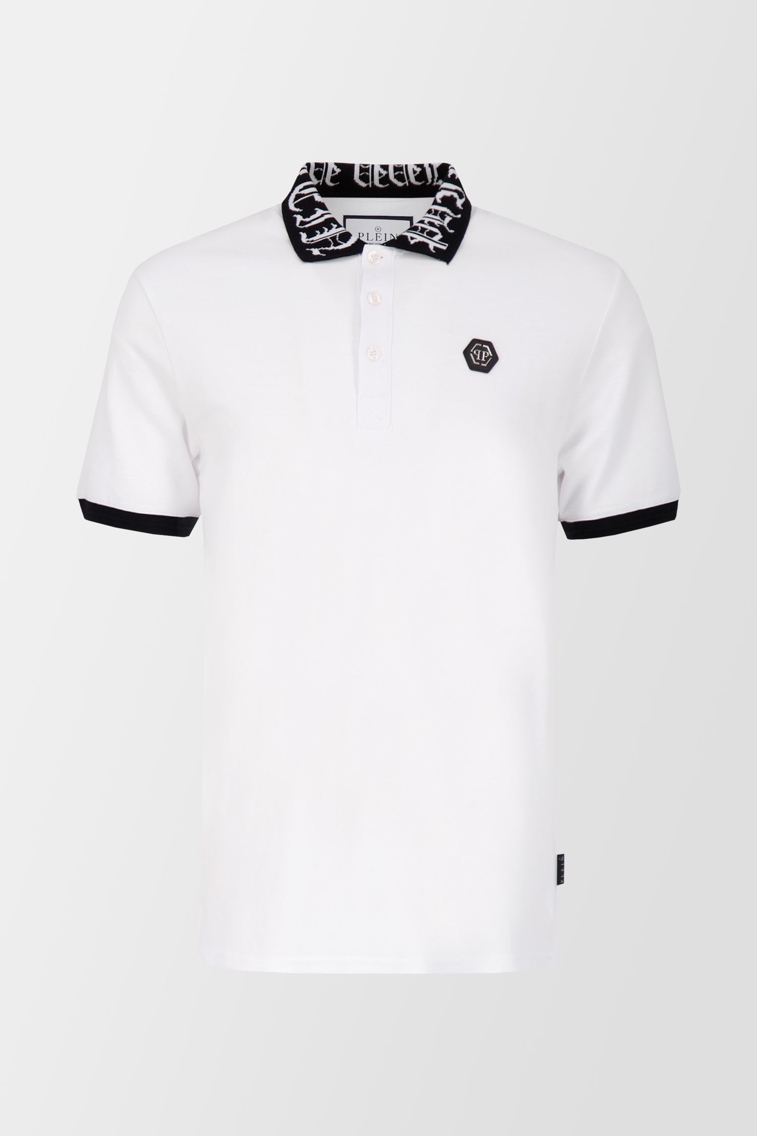 Philipp Plein Men's White Short Sleeve Polo Shirt - Casual Summer Fashion Top for Golf, Beach & Outdoor Activities