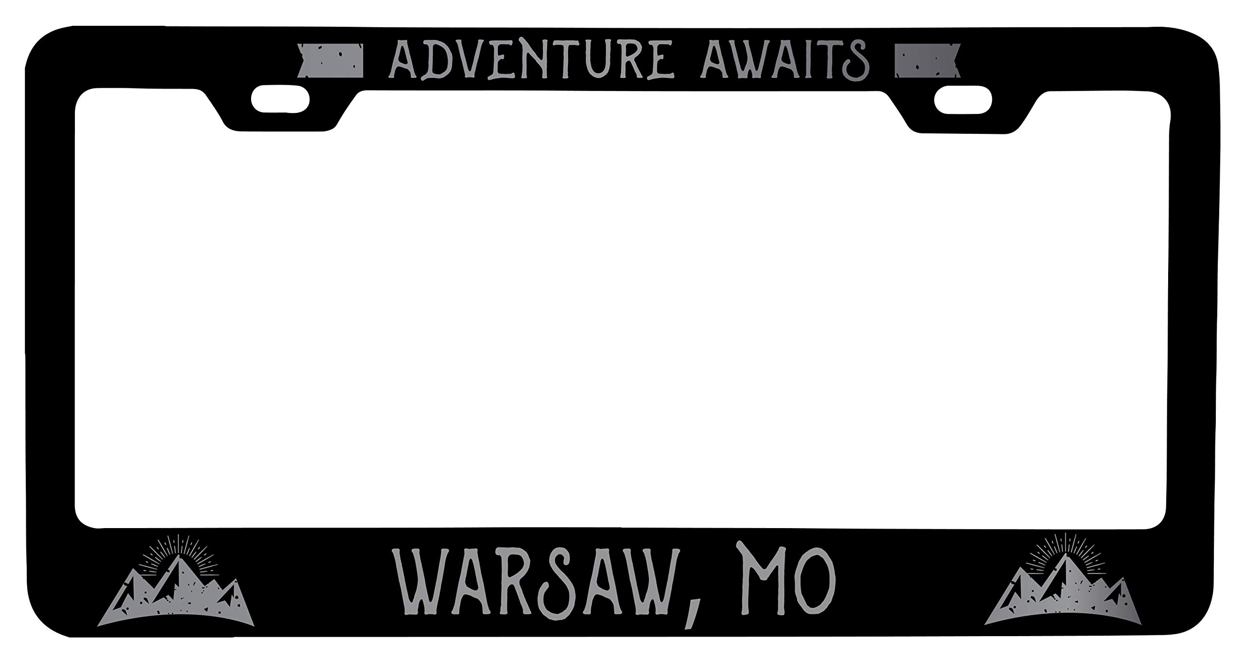 Custom Laser Etched Black Metal License Plate Frame - Personalized Car Accessory for Vanity & Style - Perfect for Gifts, Cars, Trucks & Motorcycles