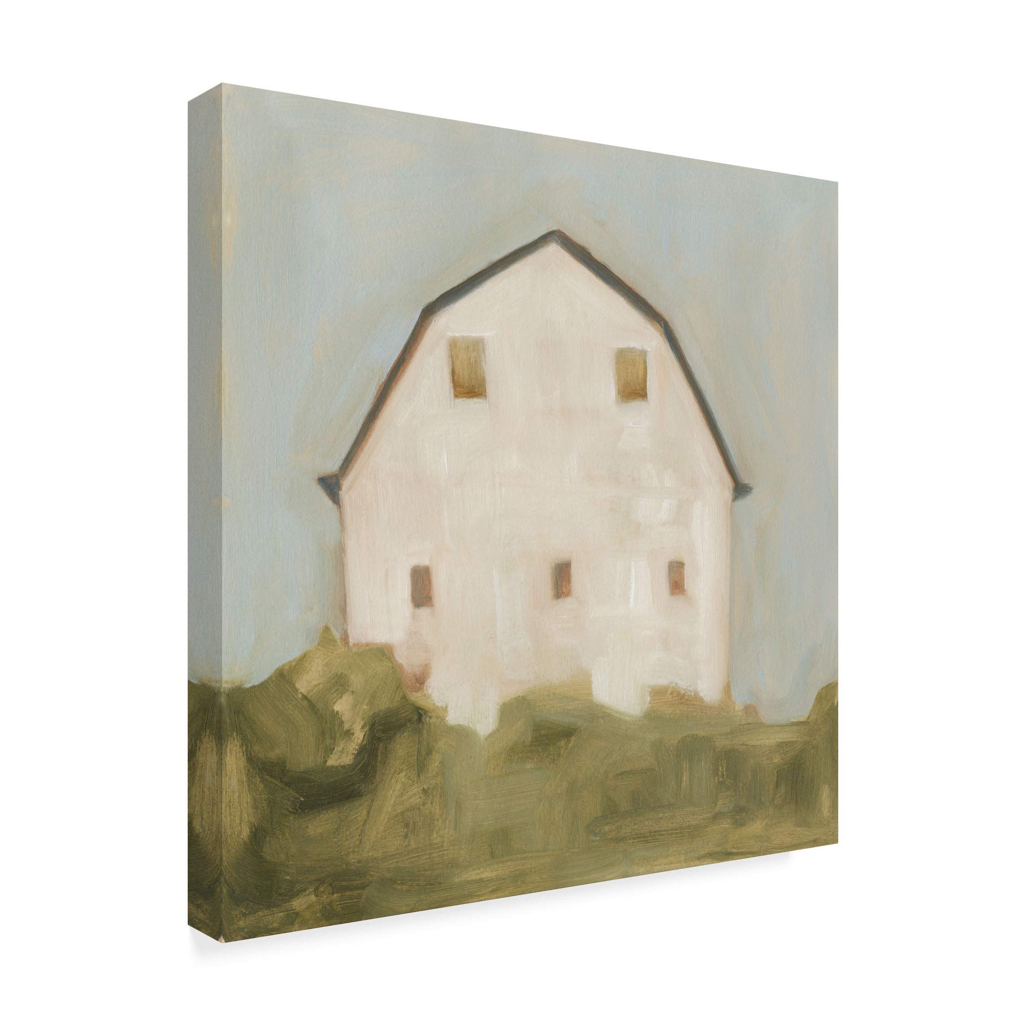 Emma Scarvey Serene Barn III - 14x14 Fine Art Print - Wall Decor for Living Room, Bedroom & Office - Modern Farmhouse Style Painting
