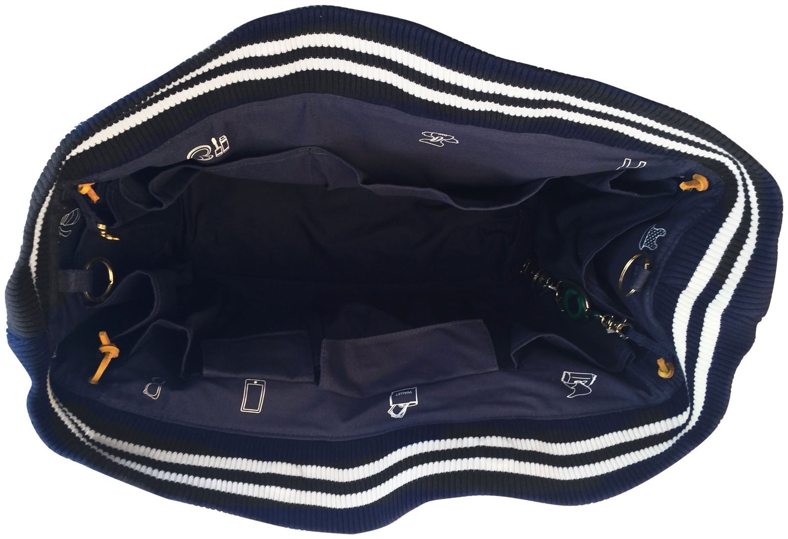 Eco by Naty Diaper Bag - Blue & White Waterproof Baby Bag for Moms | Perfect for Travel, Daycare & On-the-Go Parenting Essentials