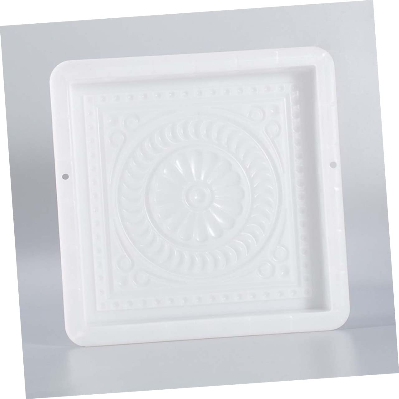 Kisangel Cpavement Mold - Concrete Stepping Stone Molds & Paver Molds for DIY Garden Path - White Antique Brick Design - Perfect for Patio, Walkway, and Landscape Decoration