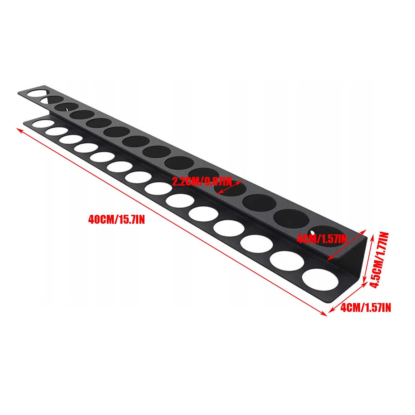 Wall Mounted Tool Organizer Rack for Screwdrivers, Pliers & Hammers - Heavy Duty Workshop Tool Storage with Wall Mount - Perfect for Garage, Workshop & DIY Projects