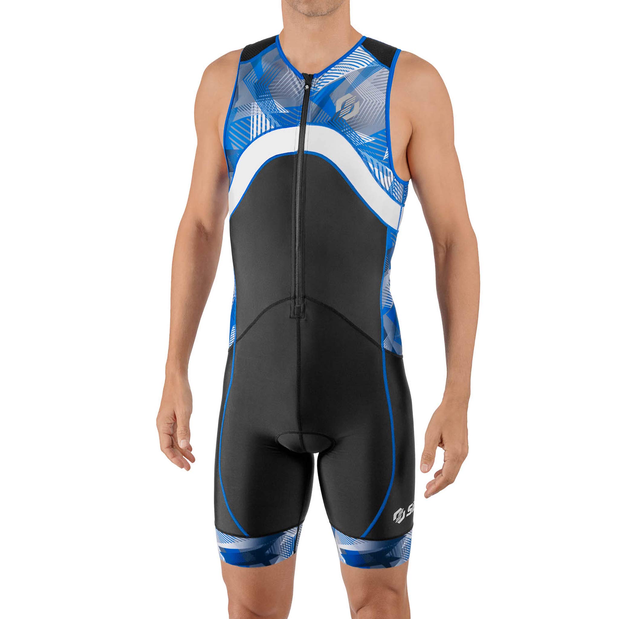 Men's Premium Triathlon Suit - Sleeveless Quick-Dry Tri Kit with Large Back Pocket for Swimming, Cycling & Running - Ideal for Ironman & Sprint Triathlons