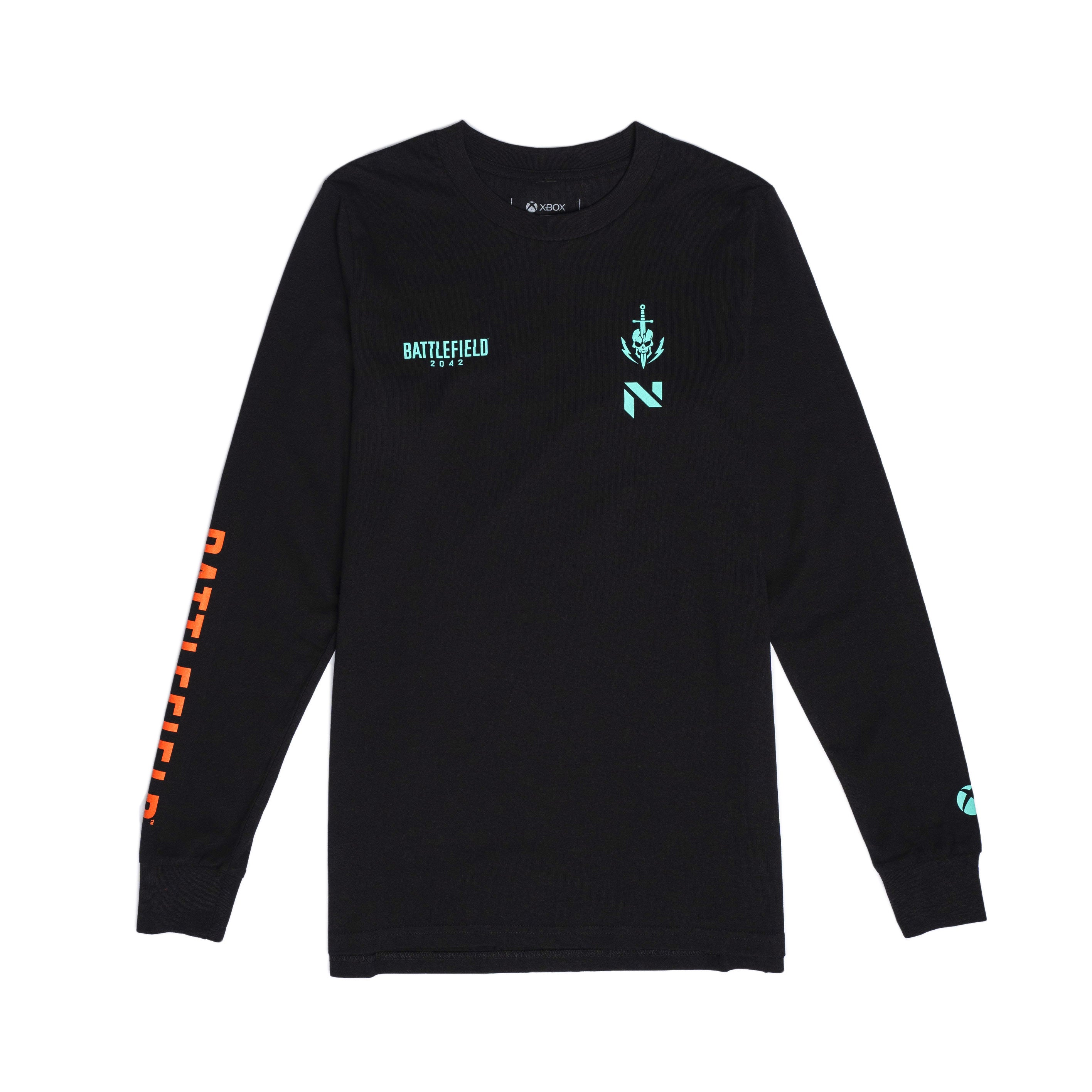 Battlefield 2042 Xbox Long Sleeve T-Shirt - Official Gaming Merchandise for Fans | Perfect for Cosplay, Gaming Events & Casual Wear