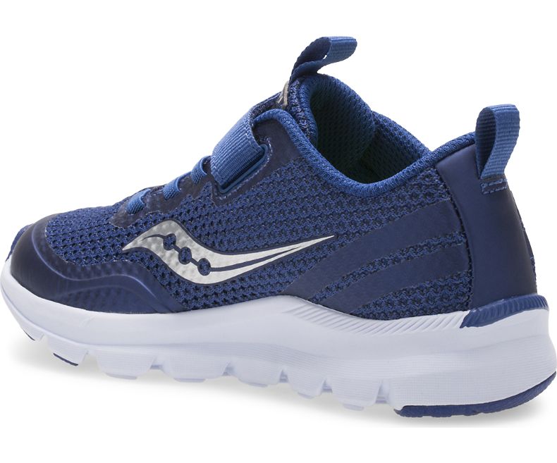 Saucony Cobalt Blue Liteform Feel A/C Kids Running Shoes - Lightweight & Breathable Sneakers for Boys & Girls - Perfect for School, Sports & Daily Activities