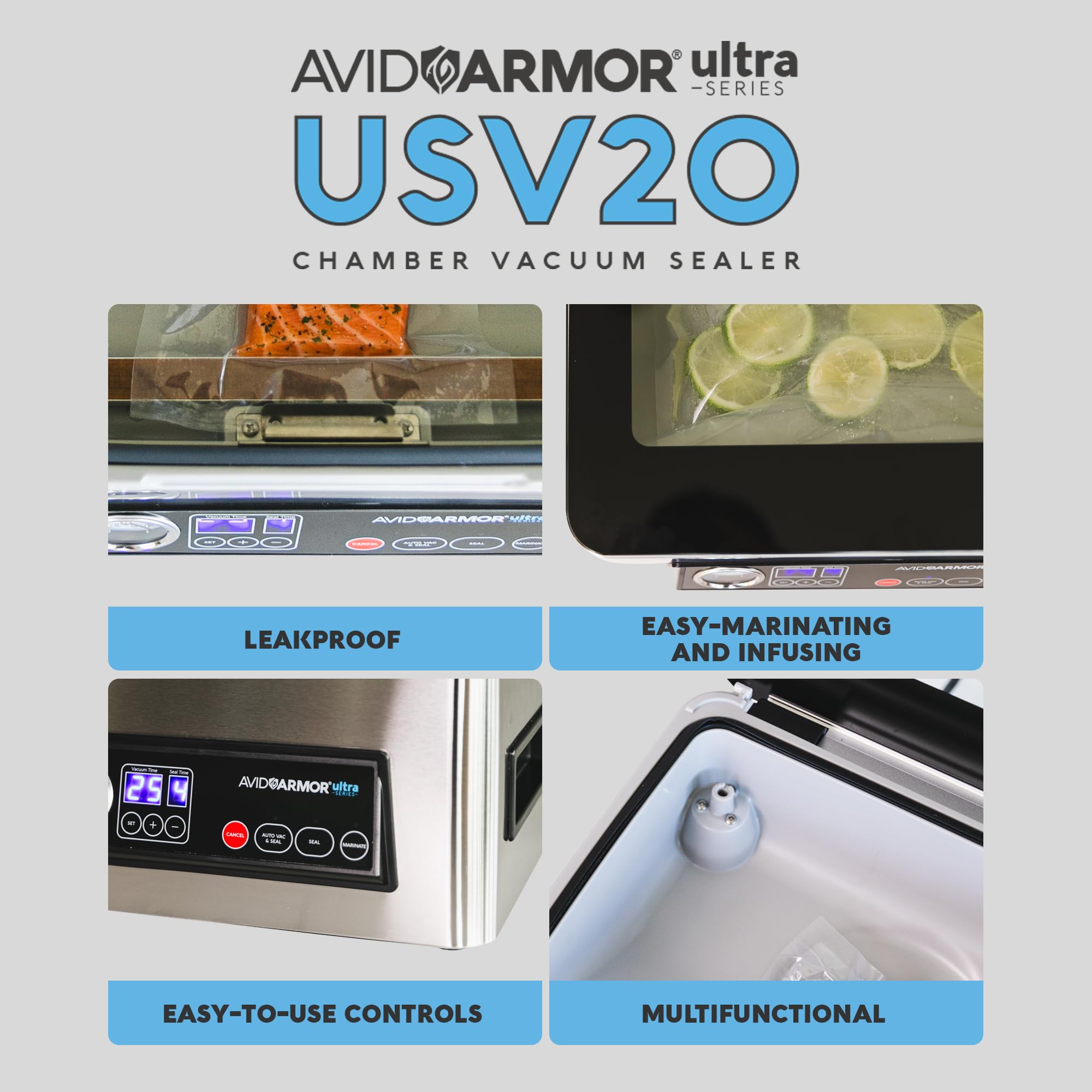 Avid Armor USV20 Ultra Series Chamber Vacuum Sealer Machine - 11.5
