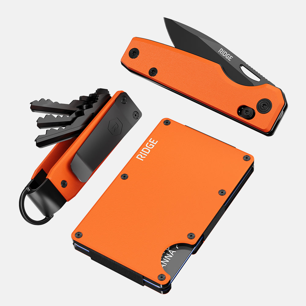 Basecamp Orange Daily Survival Kit - Essential Emergency Gear for Outdoor Adventures, Camping & Hiking