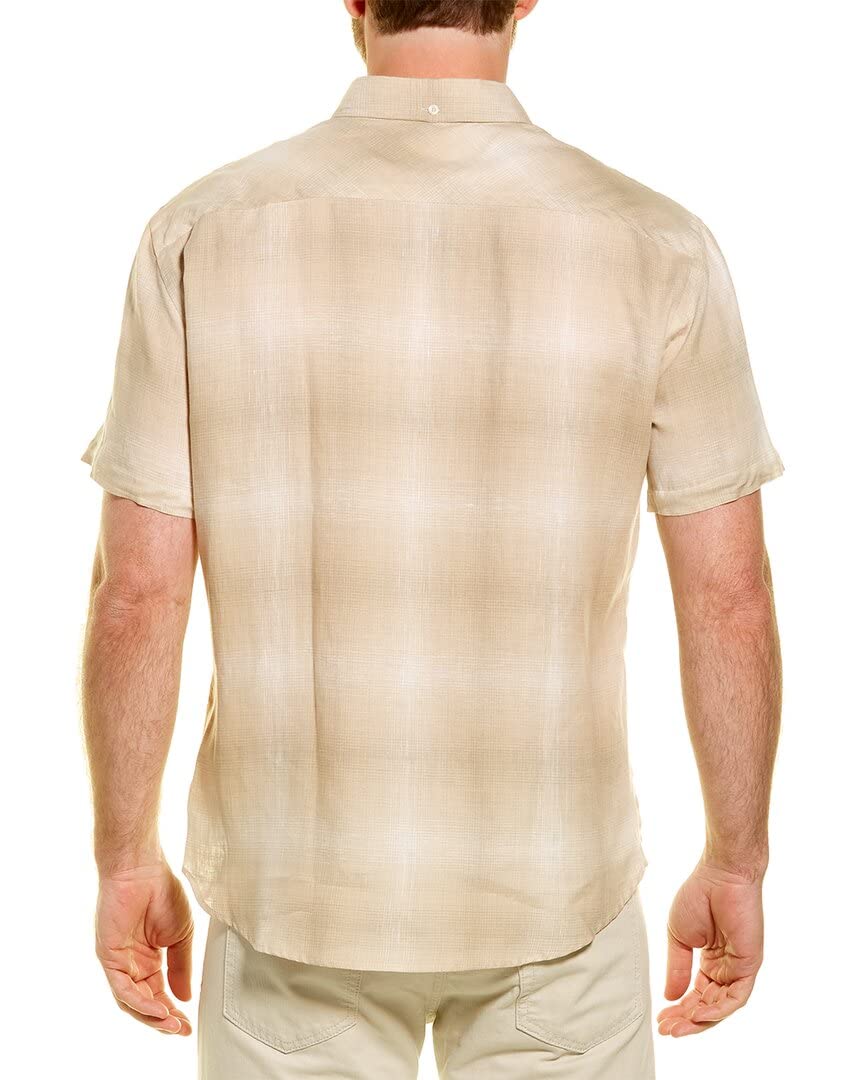 Billy Reid Men's Short Sleeve Murphy Shirt - Casual Button Down Shirt for Summer, Office & Outdoor Activities | Lightweight Cotton Comfort Fit