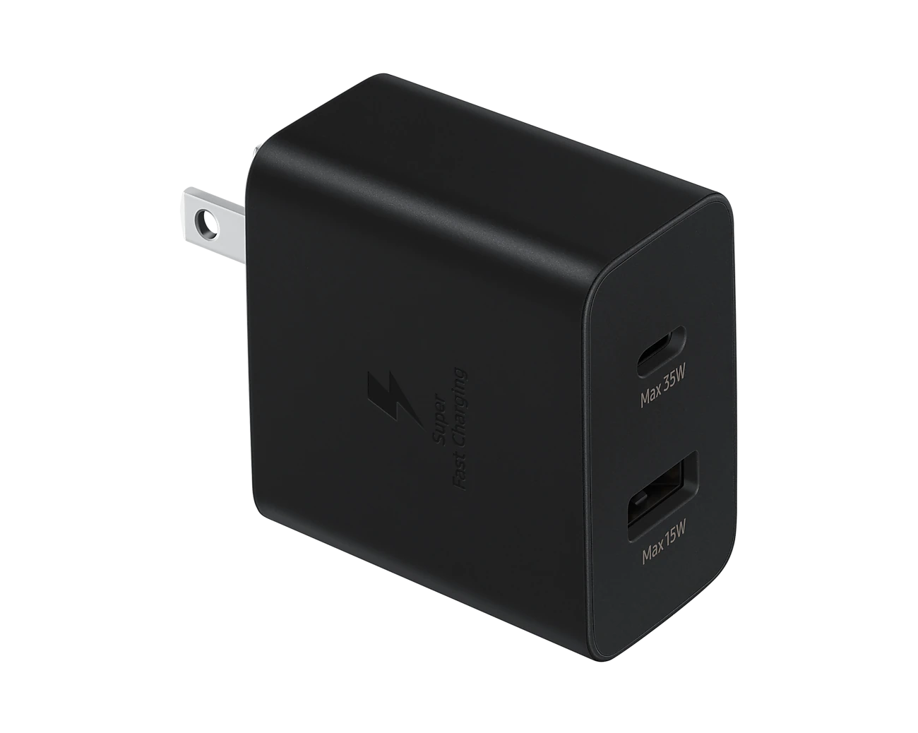 Original Samsung 35W Dual USB-C & USB-A Fast Charger Adapter (TA220) - Fast Charge 2 Devices Simultaneously for iPhone, Galaxy, iPad & More