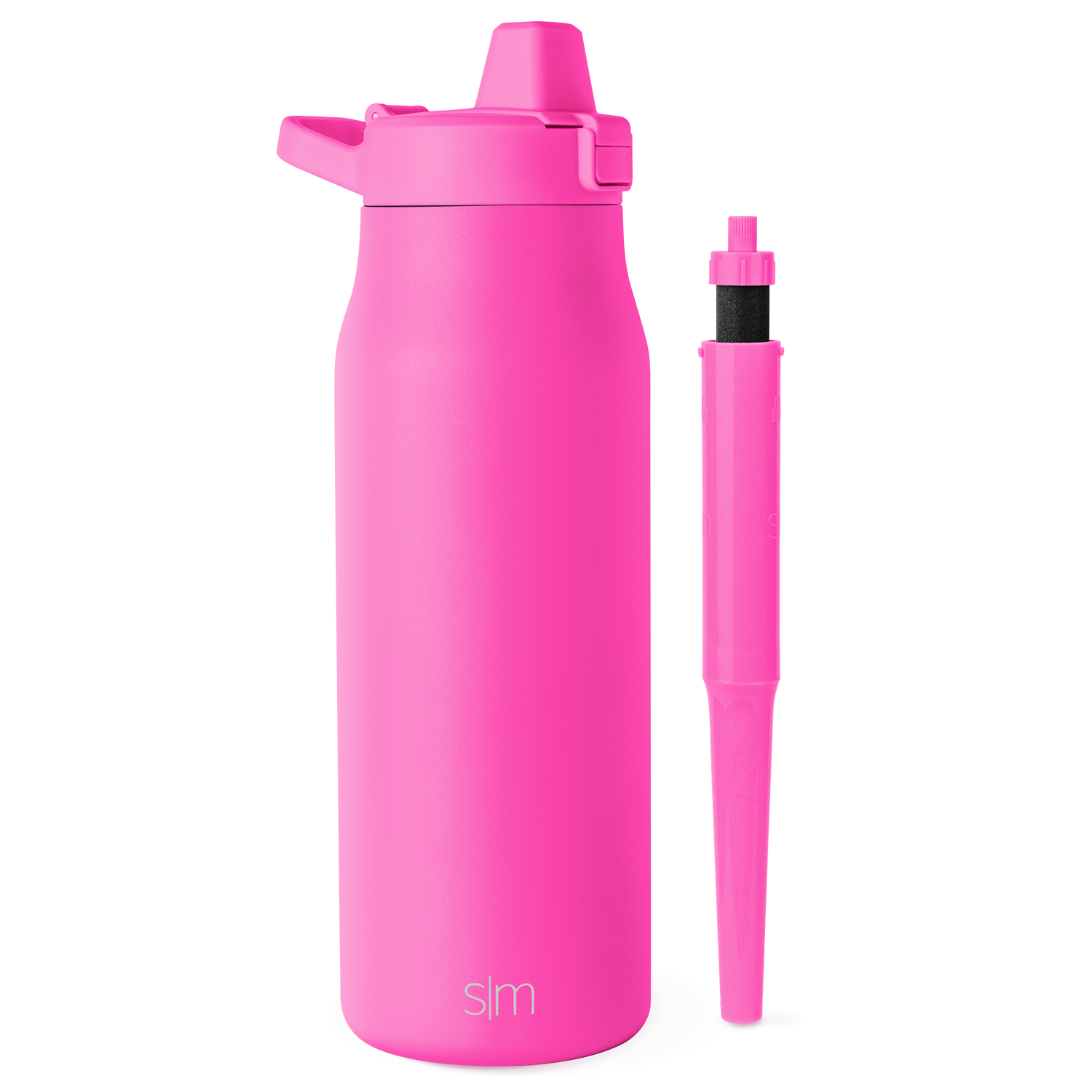 Stainless Steel Flip Straw Lid with Simple Filter - Perfect for Travel Mugs, Water Bottles & Reusable Cups