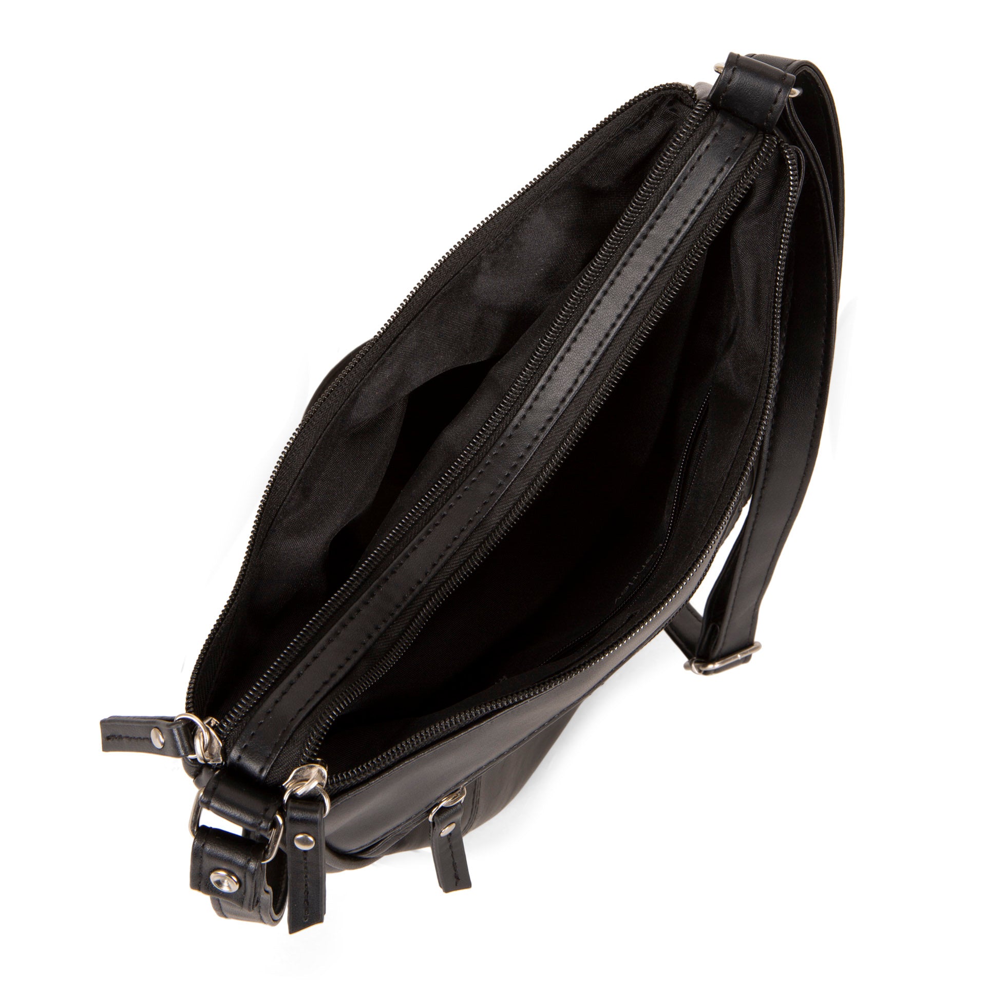 RFID Blocking Leather Crossbody Bag with Flap - Secure & Stylish for Travel, Shopping & Daily Use