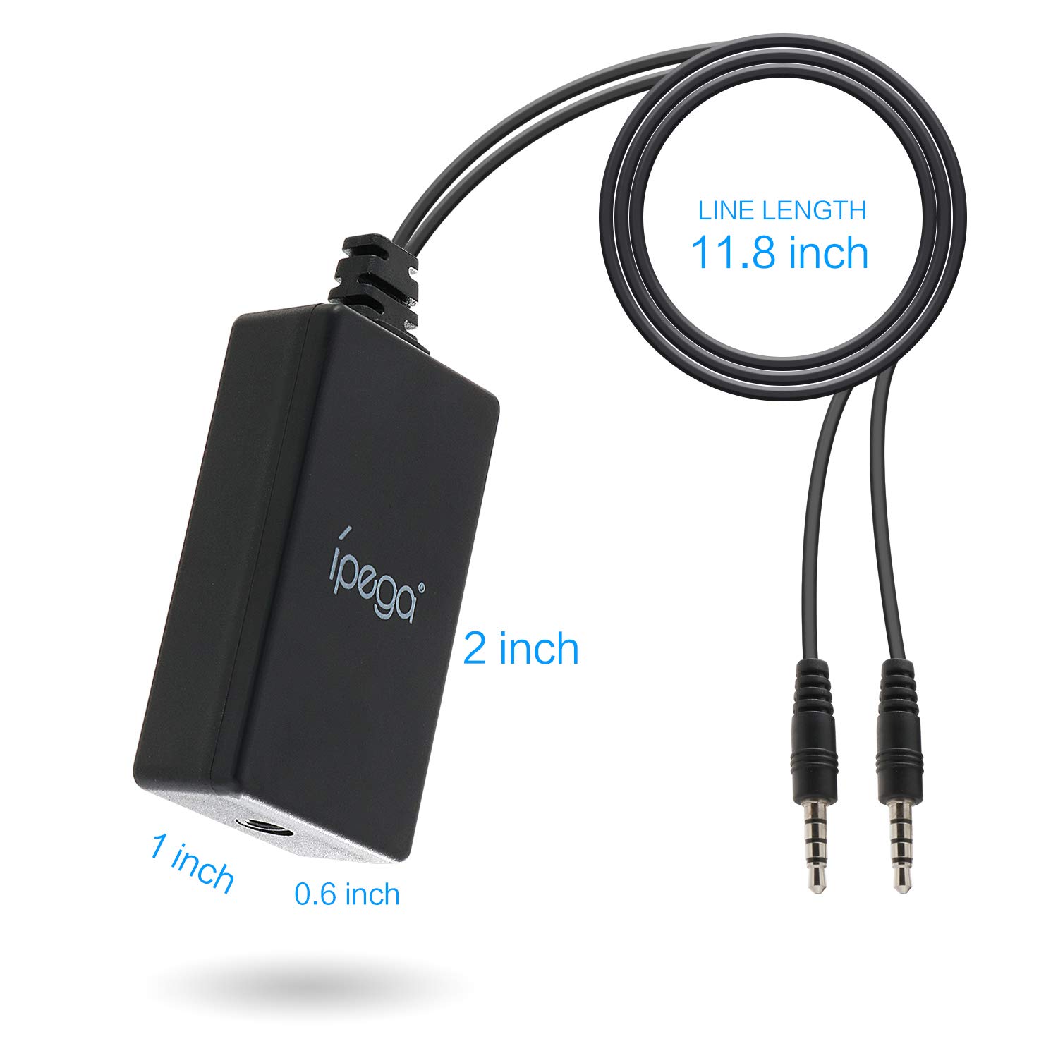 ECHZOVE 2-in-1 Audio Converter & Chat Adapter for Nintendo Switch - Supports Voice Chat with Headphones | Perfect for Online Gaming & Party Chat Sessions