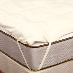 Twin Size Eco-Friendly Wool Mattress Topper - Hypoallergenic & Breathable for Comfortable Sleep | Perfect for Kids' Beds, Guest Rooms & Dormitories