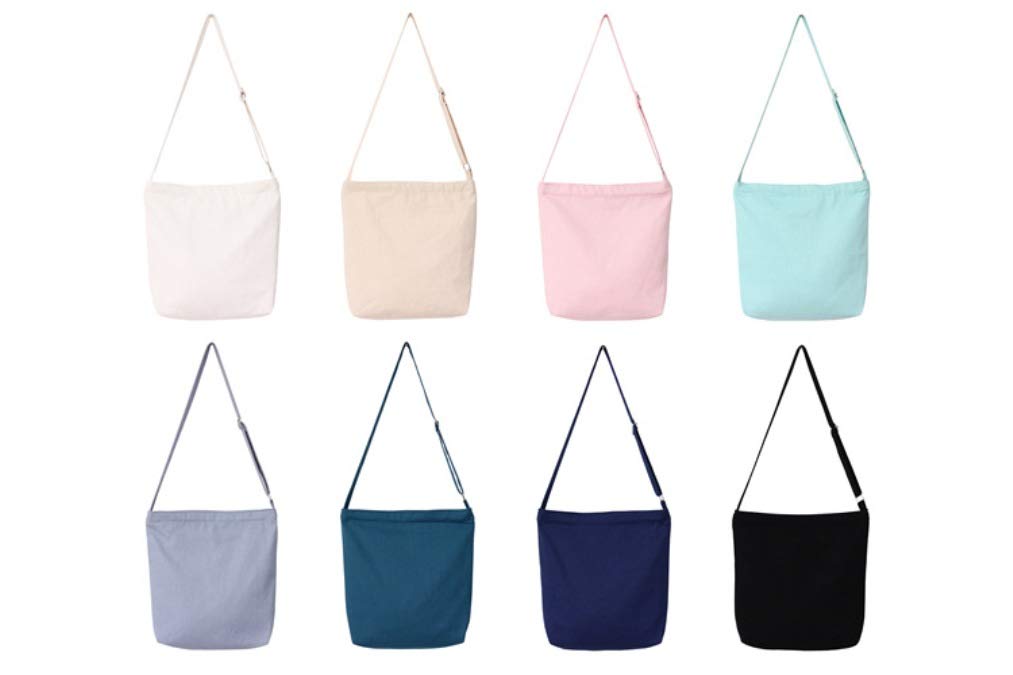 Stylish Plain Canvas Hobo Crossbody Shoulder Bag for Women - Lightweight & Durable Everyday Purse for Work, Travel & Shopping