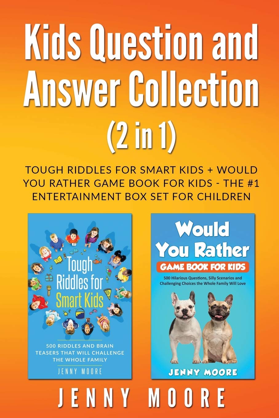 Smart Kids Riddles & Would You Rather Game Book Set (2-in-1) - Fun Brain Teasers & Interactive Challenges for Children Ages 6-12 | Perfect for Family Game Nights, Road Trips & Classroom Activities