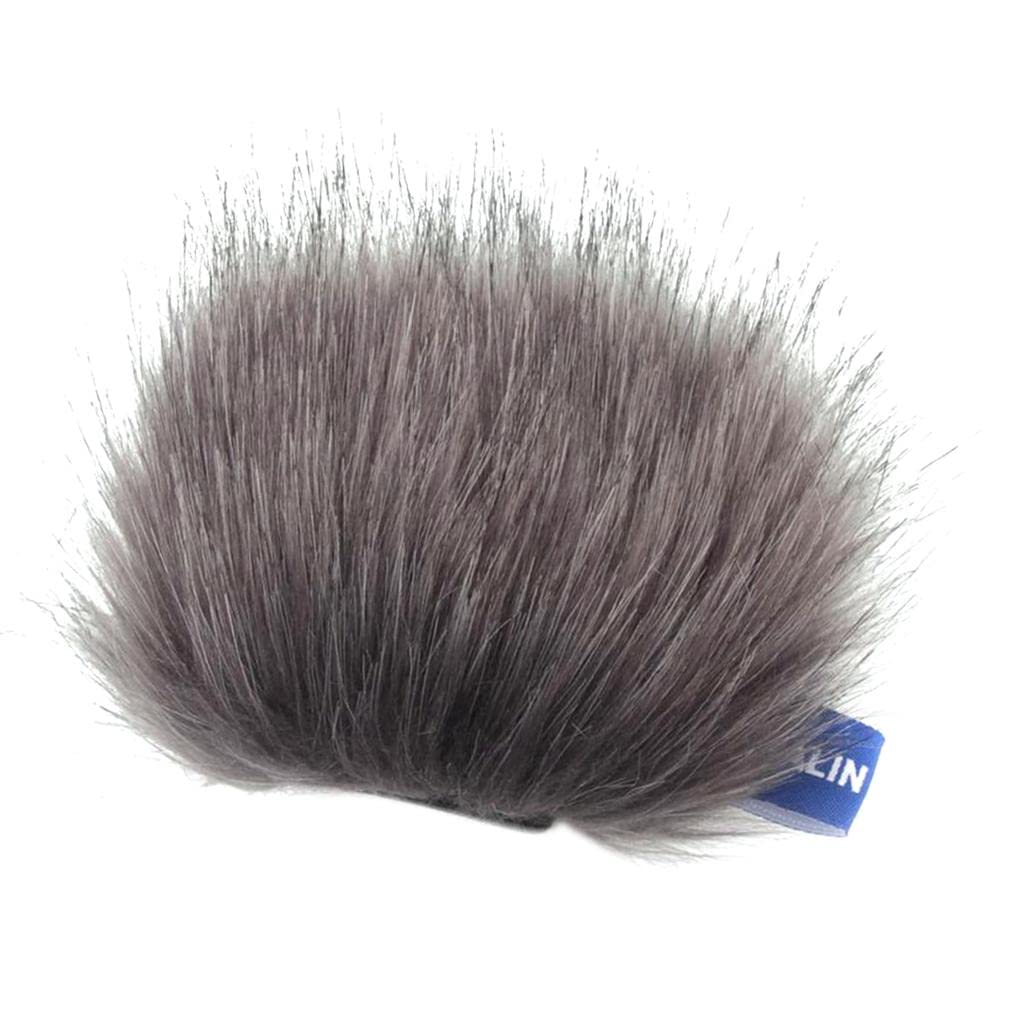 Professional Furry Windscreen Cover for WL Stereo Microphones - Reduce Wind Noise for Outdoor Recording, Podcasting & Live Streaming