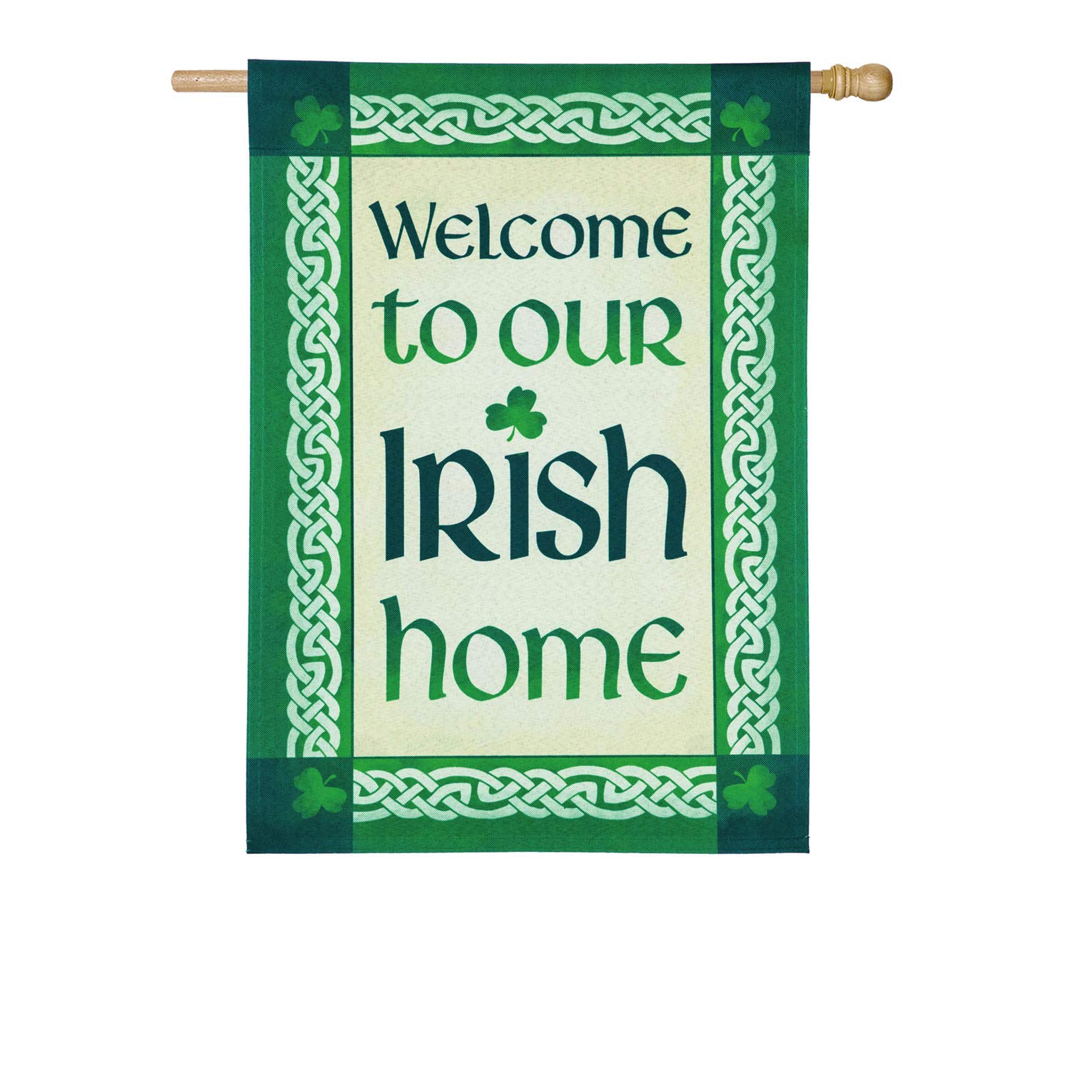 Premium Irish Home Blackout House Linen Flag - 28 x 1 x 44 Inches - Perfect for St. Patrick's Day Decor, Irish Pride Events & Home Wall Decorations