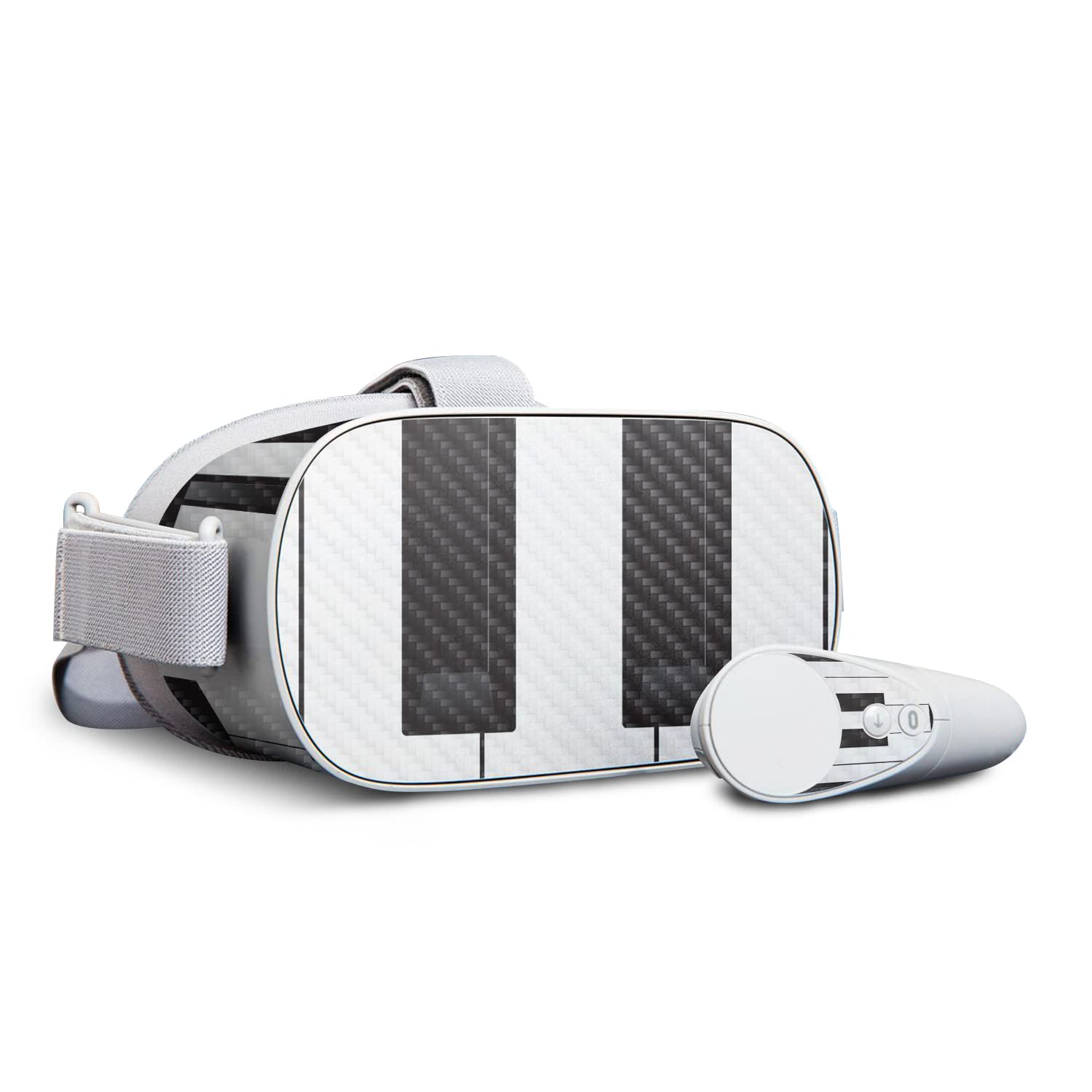 Premium Carbon Fiber Skin for Oculus Go - Piano Keys Design | Protective & Durable Textured Cover | Easy to Apply & Remove | Made in USA | Perfect for Gaming, VR Entertainment & Device Protection