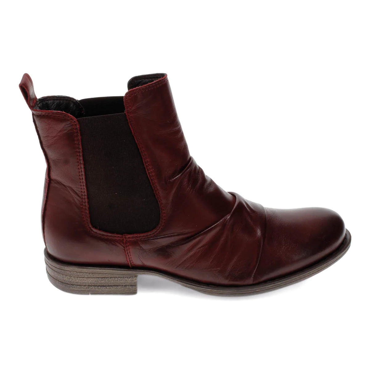 Miz Mooz Lissie Bordeaux Antique Women's Boots - Stylish & Comfortable Ankle Boots for Casual Outfits, Work & Fall Fashion