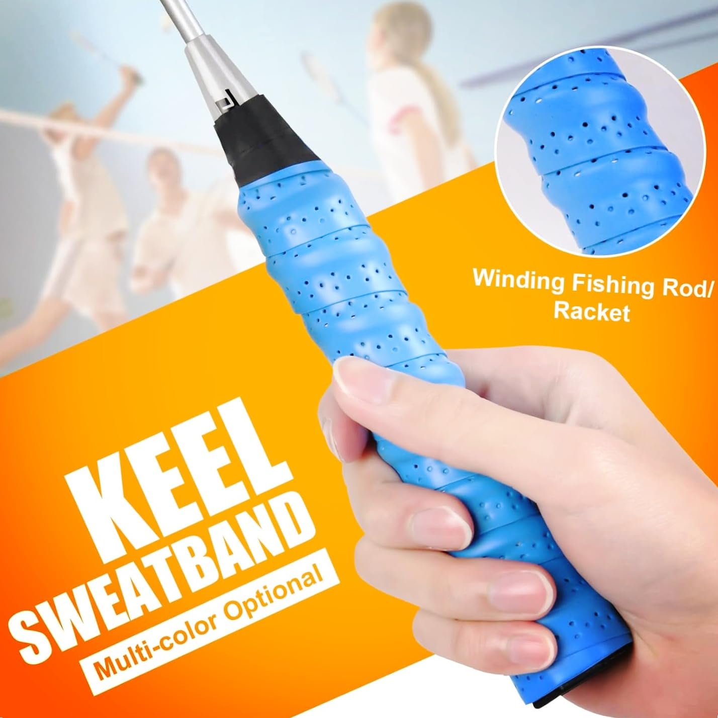 LECHI Tennis & Badminton Racket Overgrips Bulk - Anti-Slip Absorbent Grip Tape for Enhanced Performance in Sports & Training