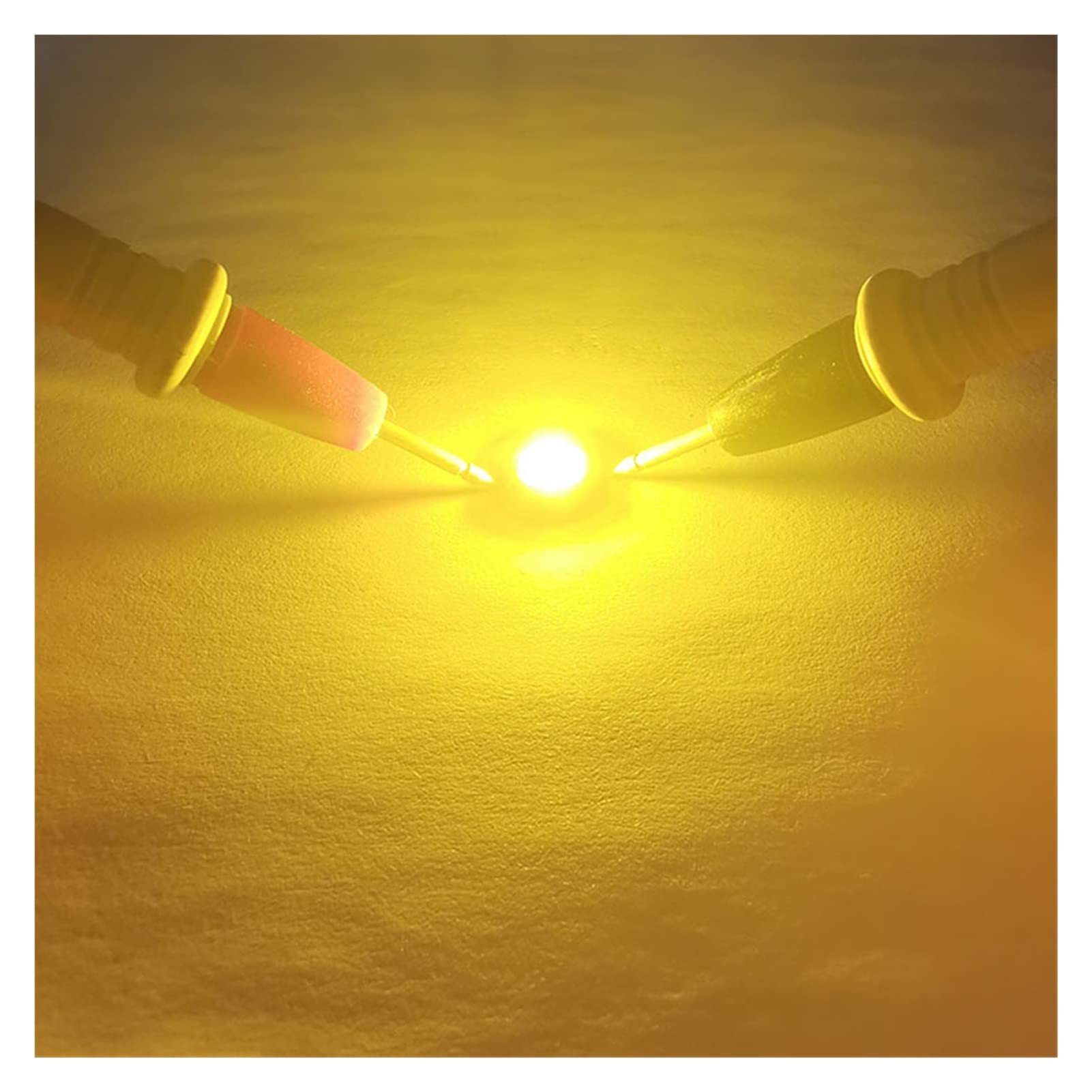 20pcs 1W/3W SMD COB LED Bulb Chips - Warm Yellow 2000K LED Diodes for Flood Lights, Spotlights, Downlights & Panel Lights - High Efficiency LED Beads for Home & Commercial Lighting Projects