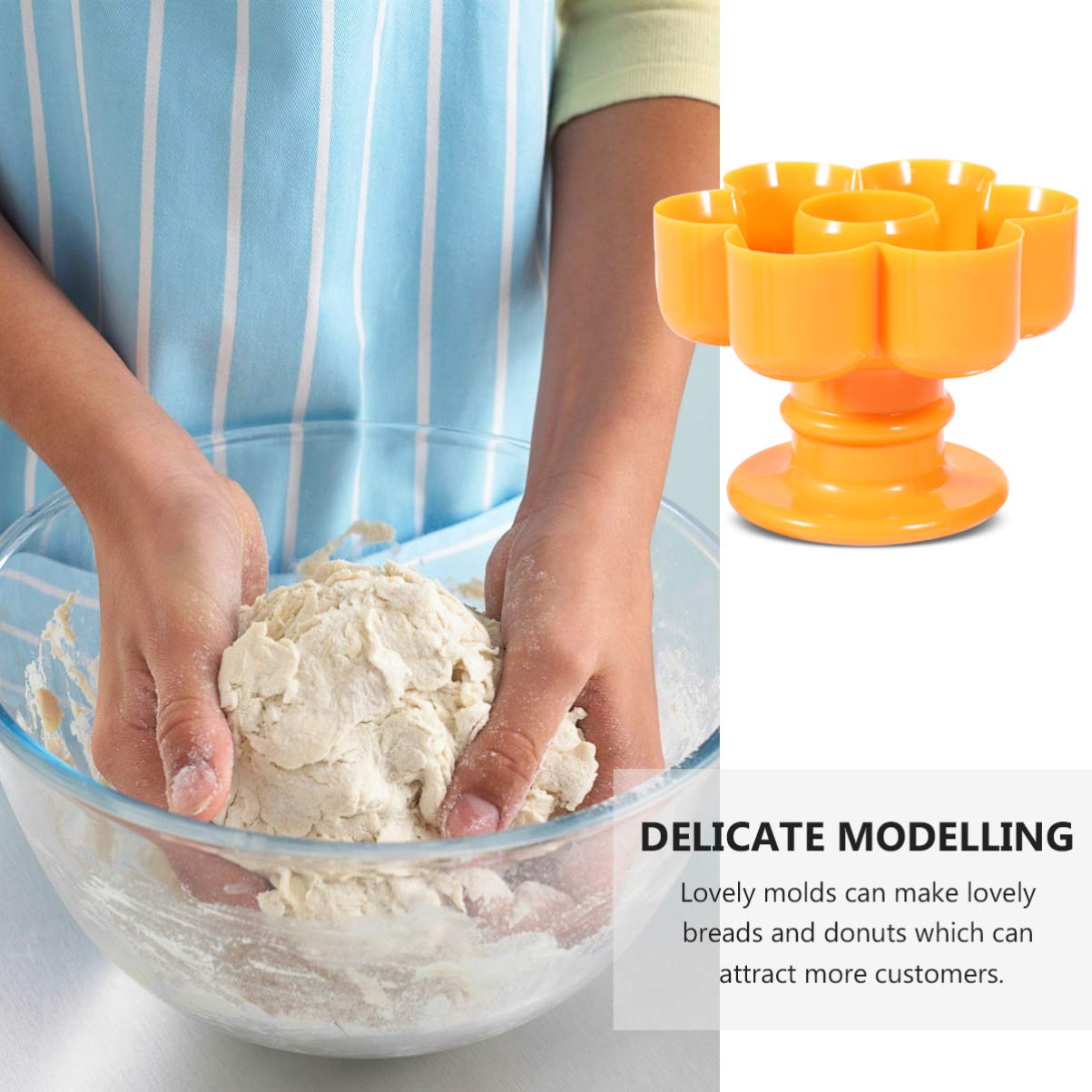 DOITOOL 4-Piece Silicone Donut Baking Mold Set - Heart & Flower Shaped Non-Stick Donut Pan for Oven, Cupcakes, Muffins - Perfect for Birthday Parties, DIY Desserts & Holiday Baking