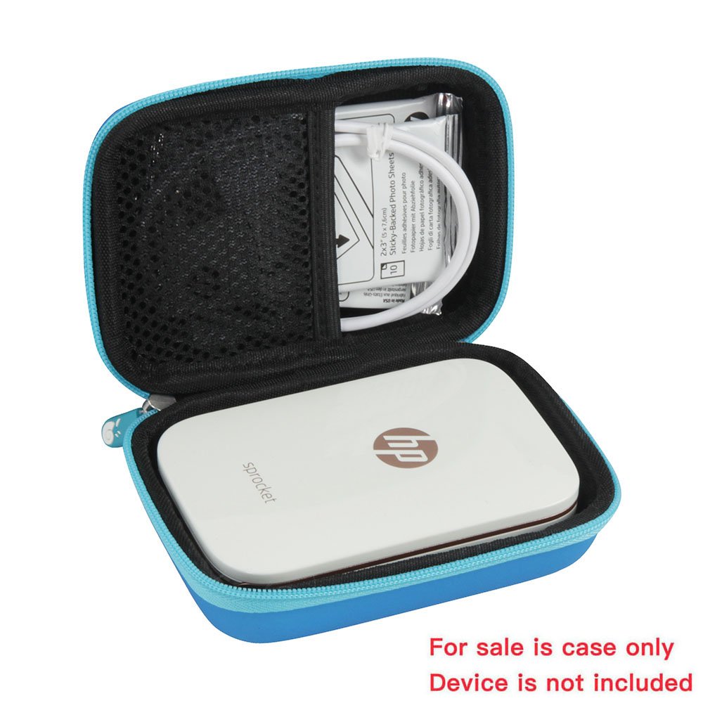 Hermitshell Hard EVA Travel Case for HP Sprocket Portable Photo Printer - Durable Protective Cover with Secure Fit (Blue) - Perfect for Travel, Home Storage & On-the-Go Printing