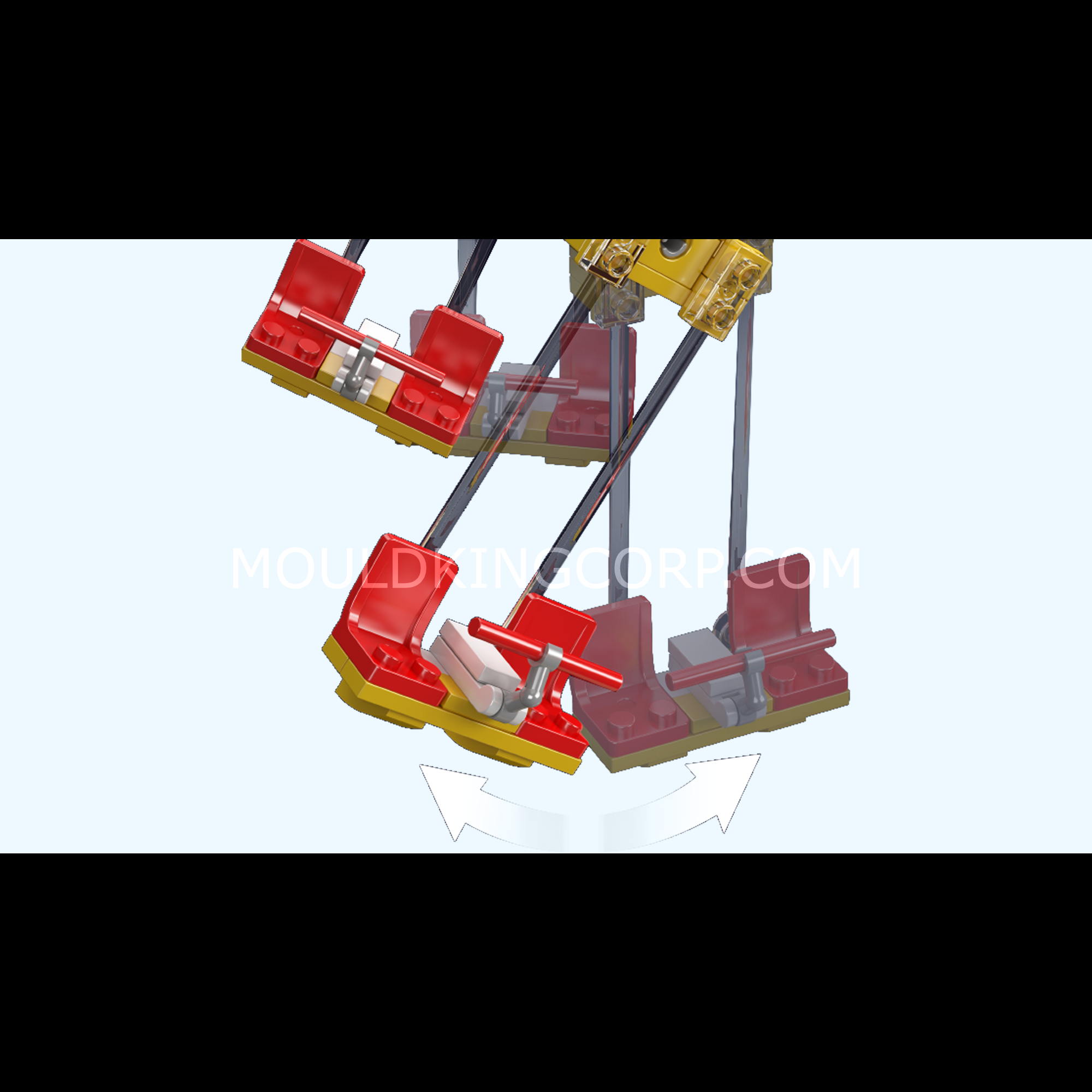 Mould King 11016 Electric Flying Chair Ride Building Blocks Set - 1,581 Pieces STEM Toy for Kids & Adults | Perfect for Creative Play, Birthday Gifts & Home Decoration