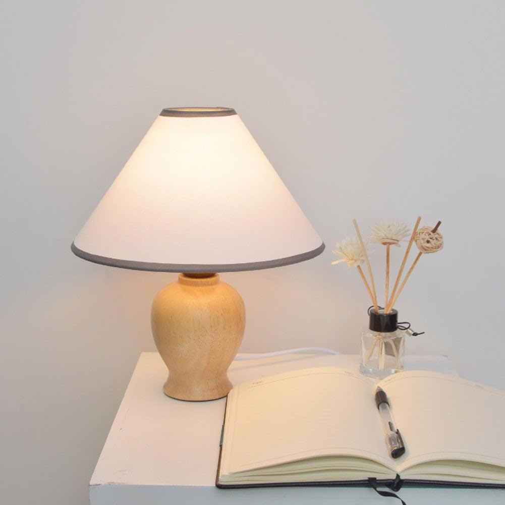 Modern Decorative Small Table Lamp - Bedside Nightstand Lamp for Bedroom, Office & Study Desk | Perfect for Reading, Working & Creating Cozy Ambiance