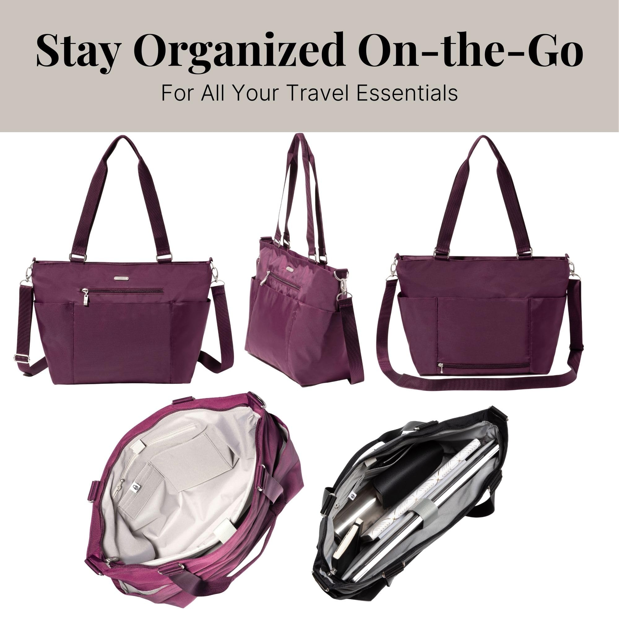Baggallini Women's Essential Laptop Tote Bag - Stylish & Durable Work Bag for Business, Office & Travel - Perfect for Professionals & Commuters