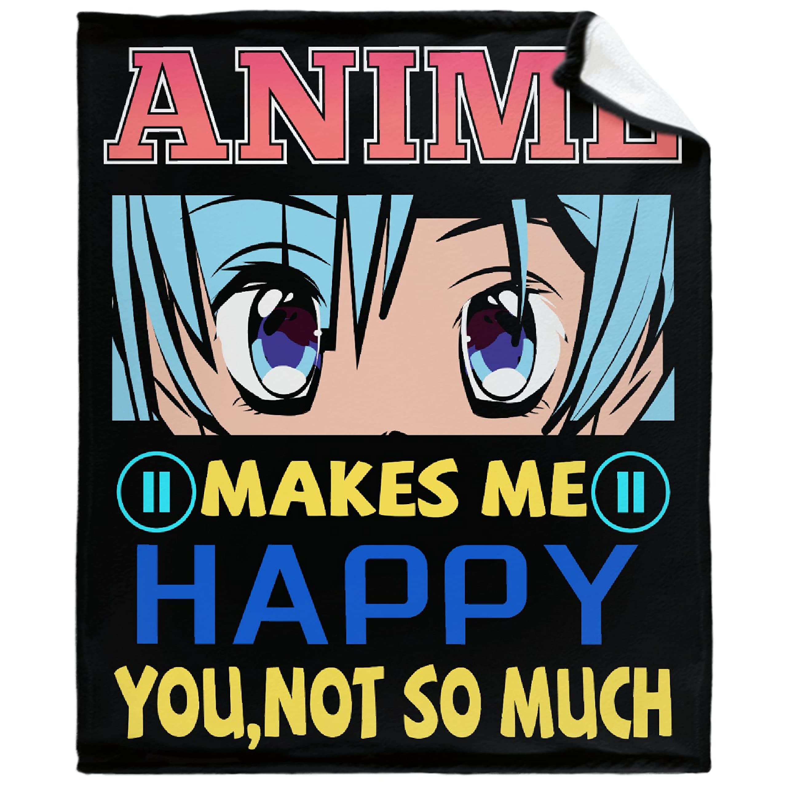 Anime Blanket - Soft Lightweight Warm Flannel Fleece Throw for Women, Adults & Kids - 90