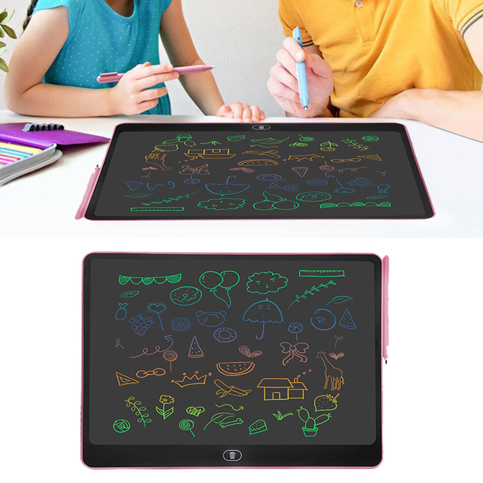 16 Inch LCD Writing Tablet for Kids - Portable Digital Drawing Board, Reusable & Erasable - Perfect for Travel, School, and Home Use