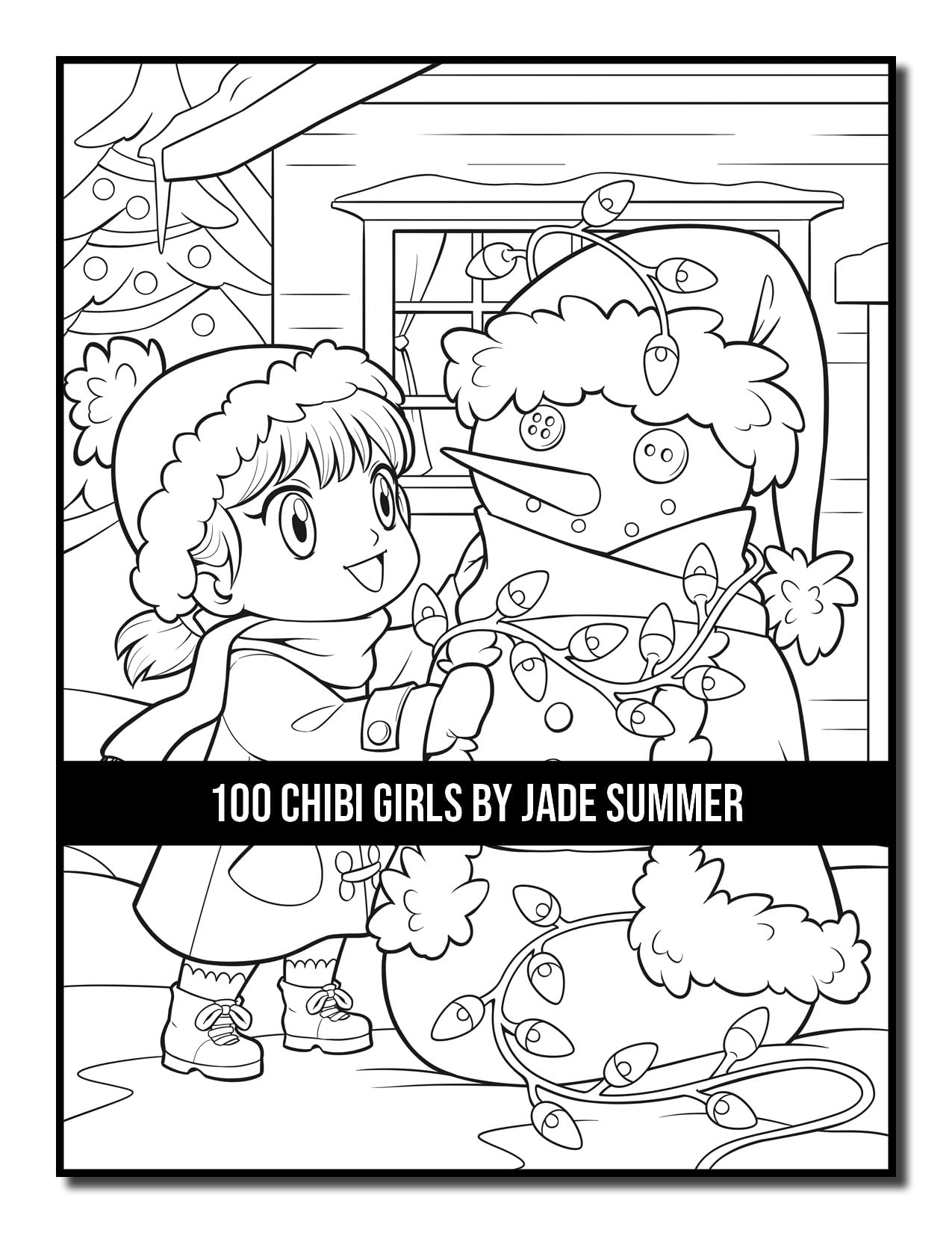 100 Chibi Girls: Cute & Fantasy Adult Coloring Book with Horror & Christmas Themes - Perfect for Stress Relief, Gifts & Creative Relaxation