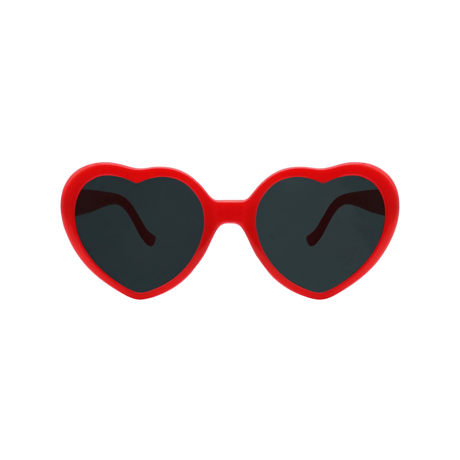Heart Shaped Sunglasses for Women - Trendy Retro Heart Glasses with UV Protection, Cute Valentine's Day Gift for Girlfriend, Taylor Swift Inspired Cupid Party Accessories | Perfect for Beach, Festival, and Date Night Outfits