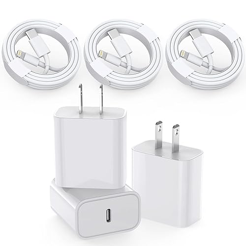 3-Pack MFi Certified Fast Charger for iPhone 14/13/12/11/XS/SE - 6FT USB-C to Lightning Cable with Quick Charge Technology | Perfect for Home, Office & Travel Charging